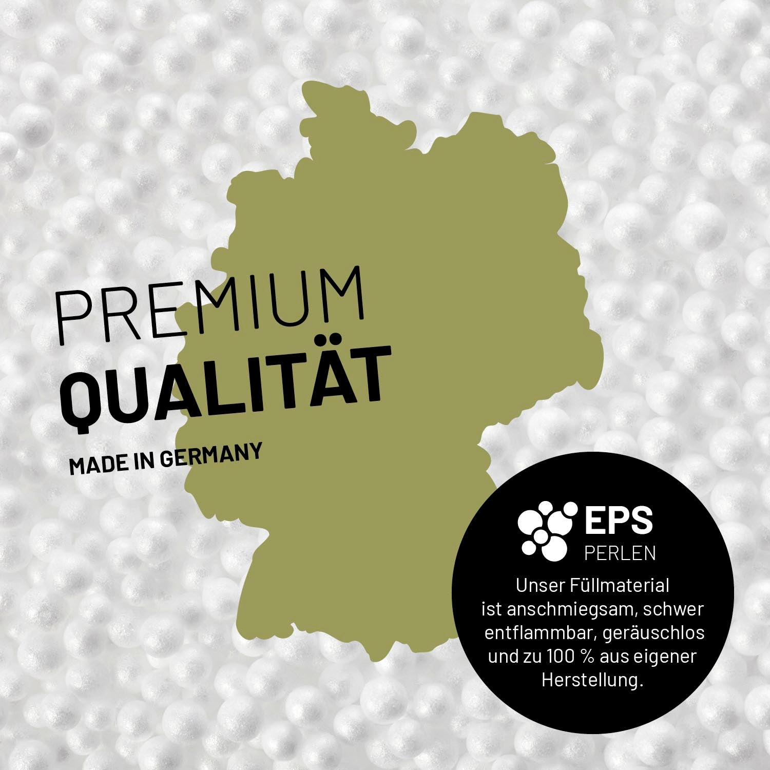 Interior Line Sitzsack-Lounge (320 L) - indoor - Rot mit hochwertigen, geräuschlosen EPS-Perlenfüllungen, made in Germany, Premium Qualität.