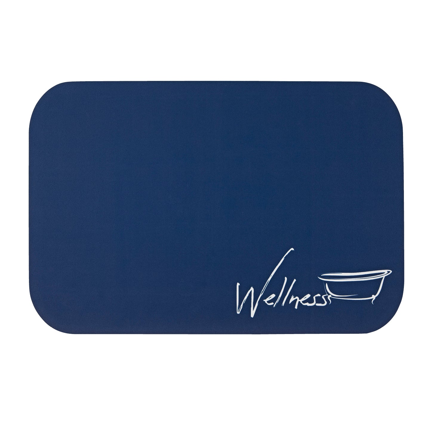 Badematte Wellness - 40x60 cm - blau