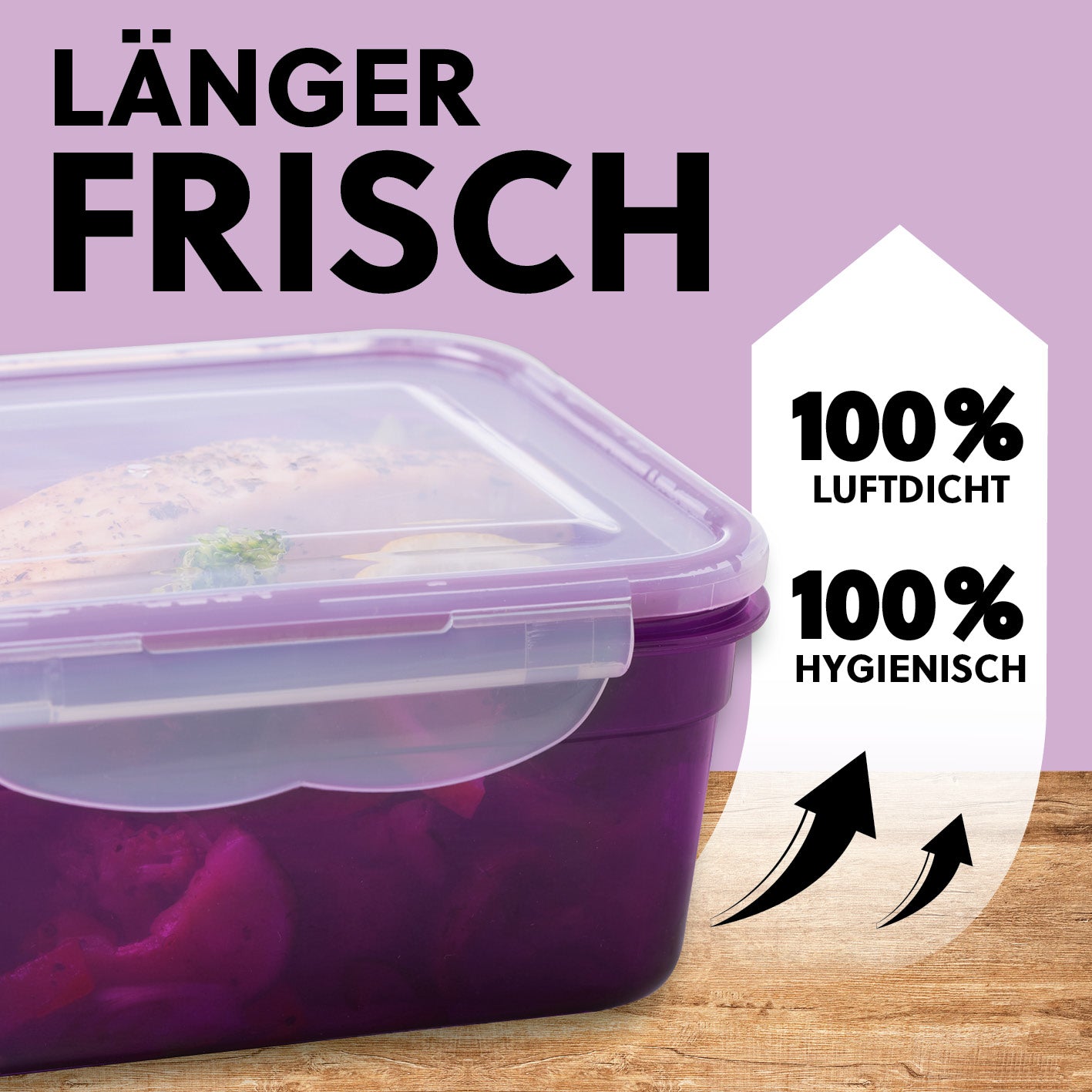 Frischhaltedosen Klick-it, 28-tlg., Lila