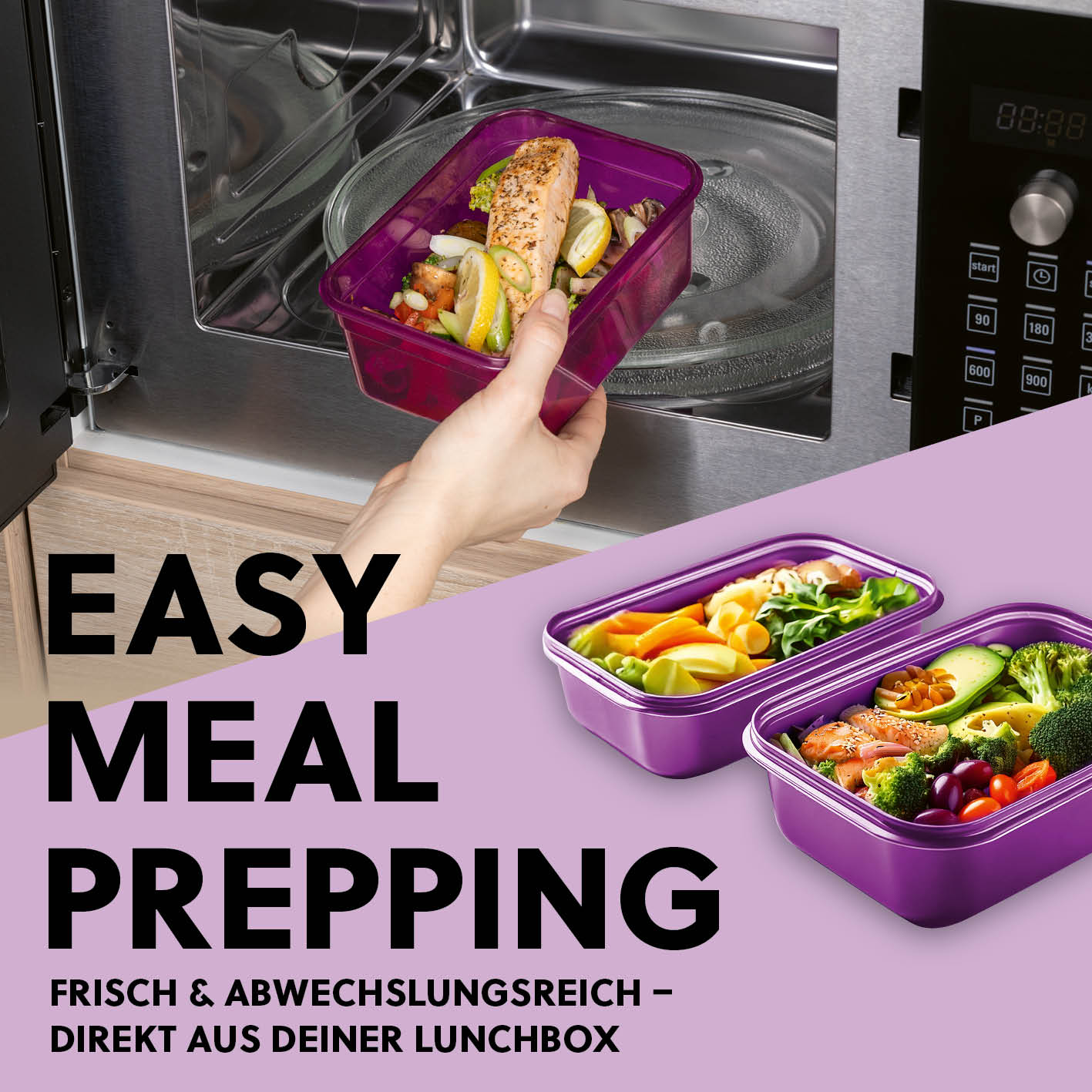 Frischhaltedosen Klick-it, 28-tlg., Lila
