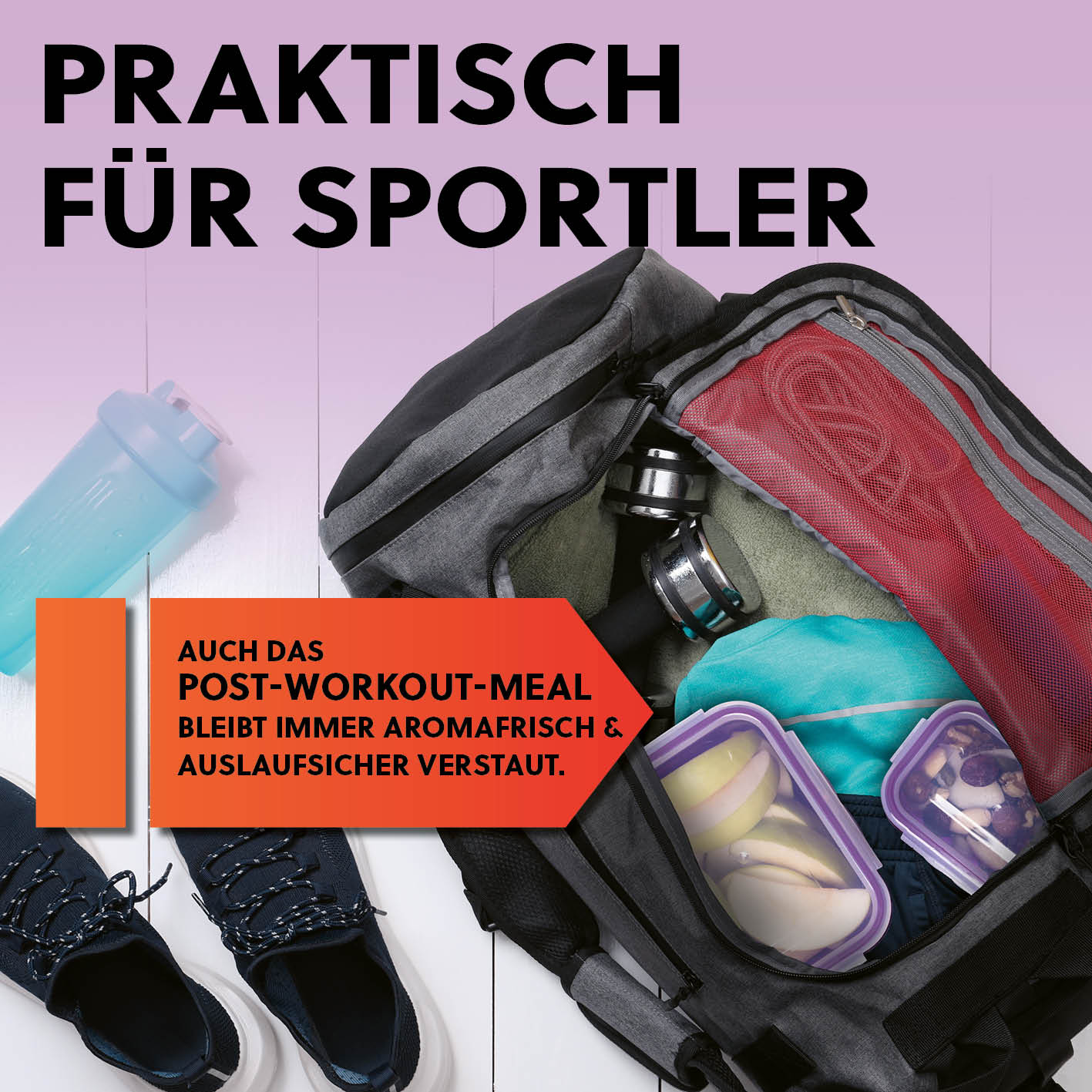 Frischhaltedosen Klick-it, 28-tlg., Lila