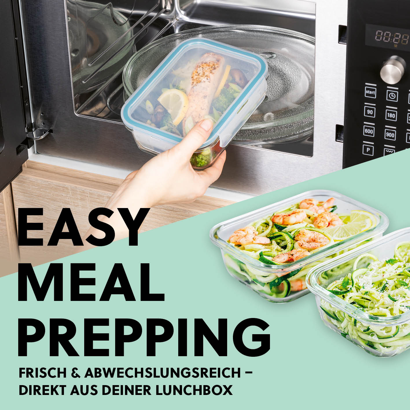 Frischhaltedosen Klick-it, 8-tlg., Mint