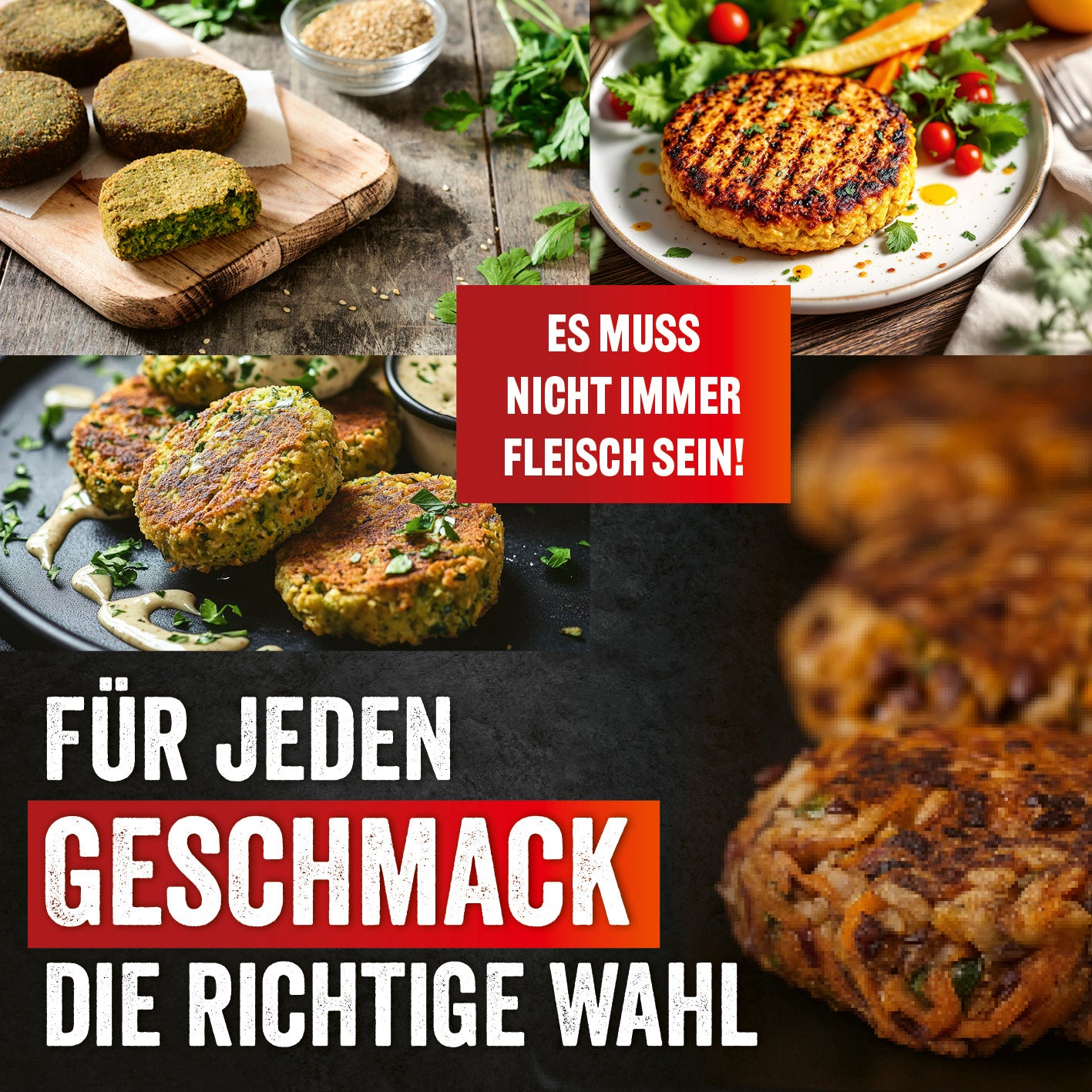Pure Grillbräter extra breit mit gummiertem Griff und 4 Metallringen für American Burger Patties und Frikadellen.