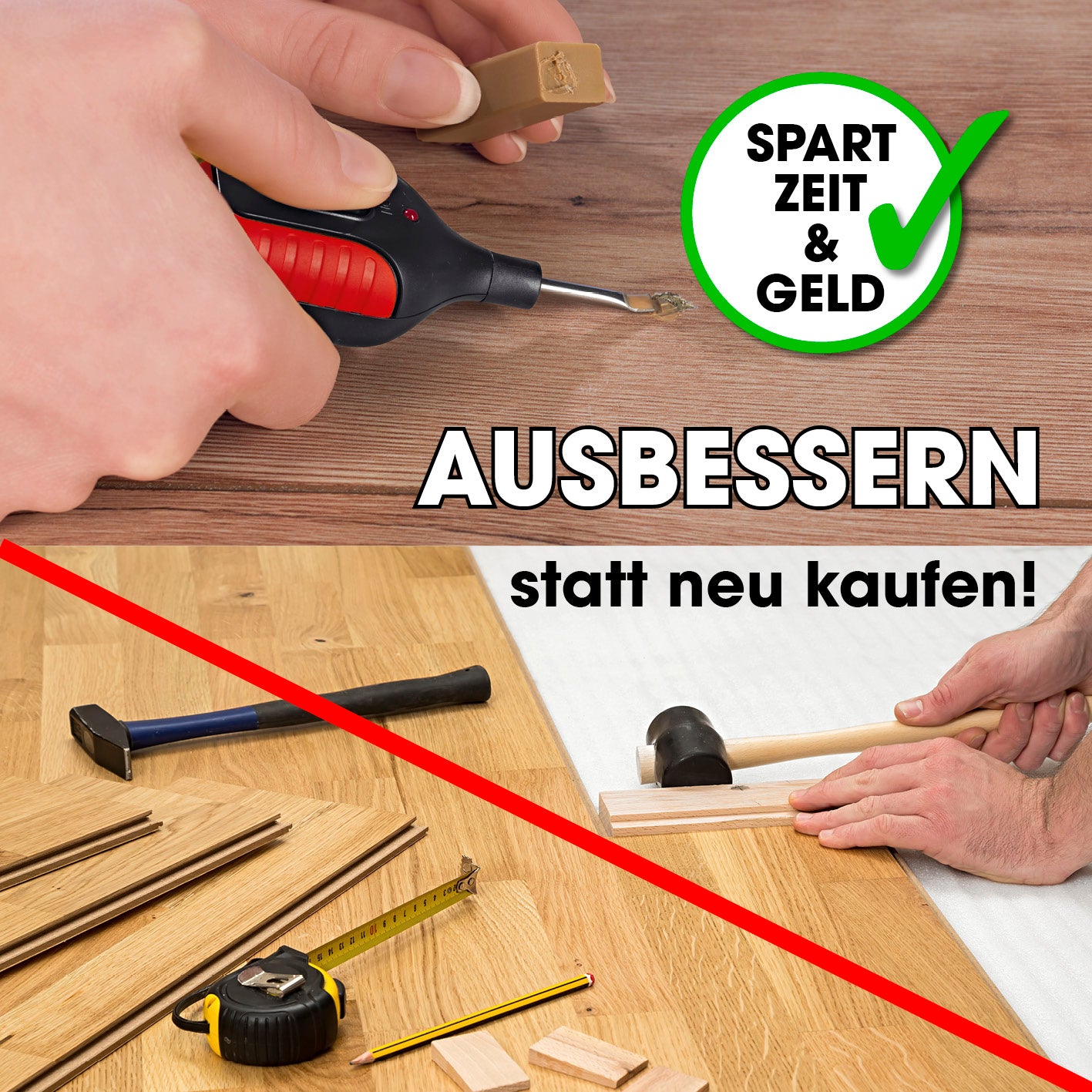Reparaturset für Laminat & Parkett