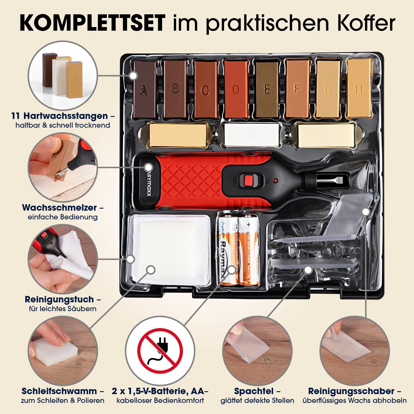 Reparaturset für Laminat & Parkett