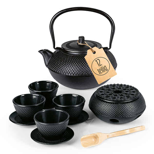 Odoria 1:12 Miniatur-Teekanne Aus Metall – Schwarz, 2,7 Cm – Puppenhaus-Zubehör Für Küche &