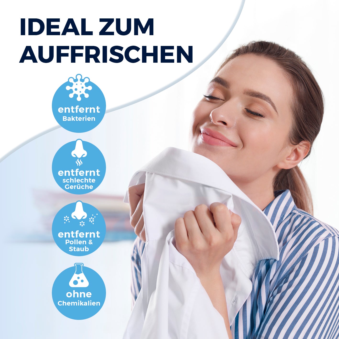 Hemdenbügler PRO STEAM mit Hosenaufsatz - Weiß