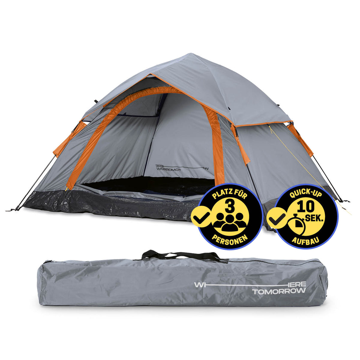 popup zelt 3 personen Wetterfestes und extra leichtes Pop up Wurfzelt für 3 Personen