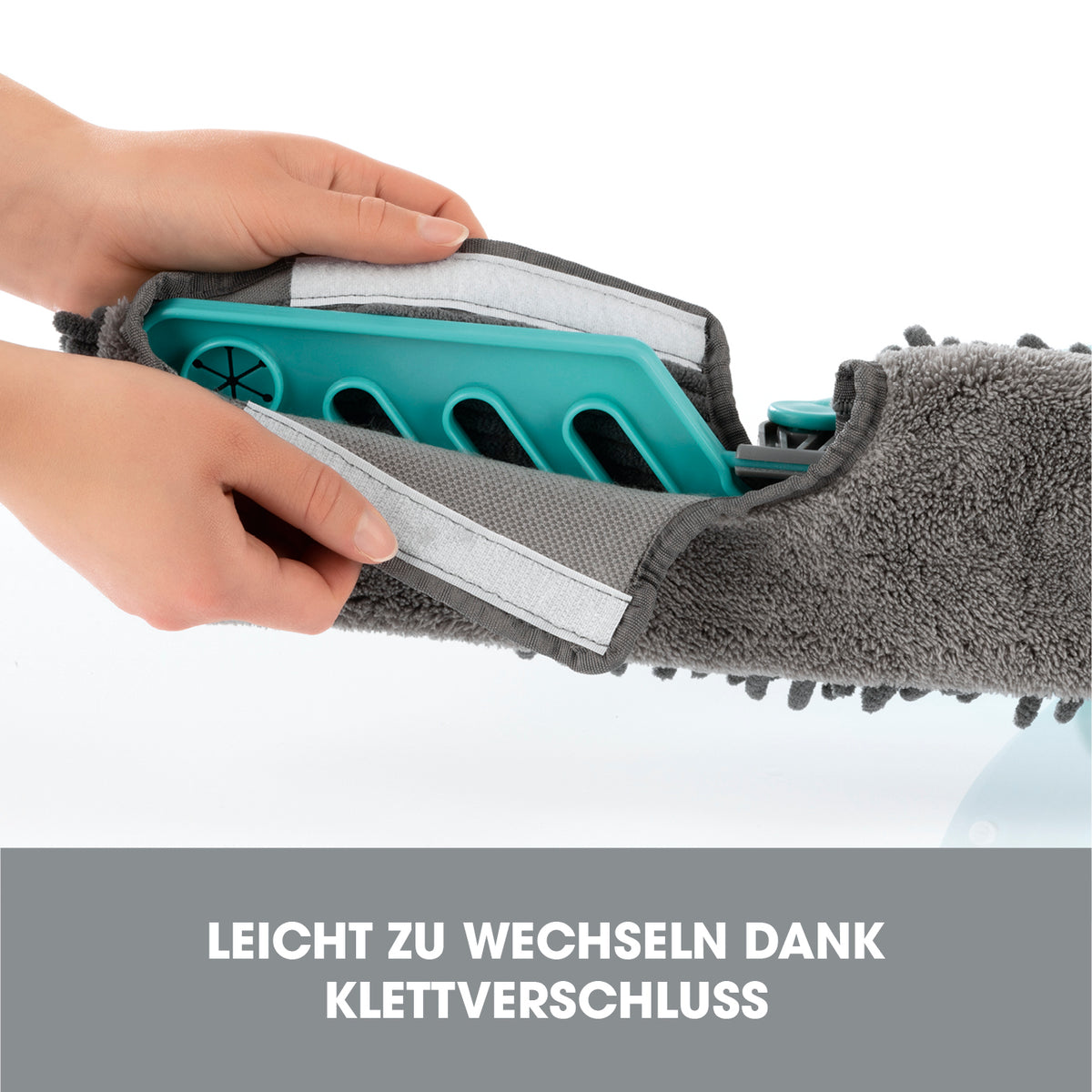 Ersatz-Wischtücher - Für Spray-Mopp mit Wendefunktion - 2er-Set mit Klettverschluss