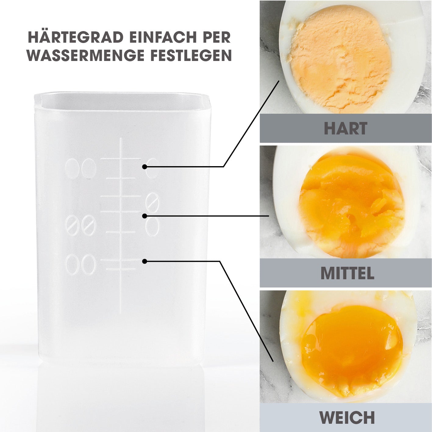 Design-Eierkocher 2 Eier - Edelstahl
