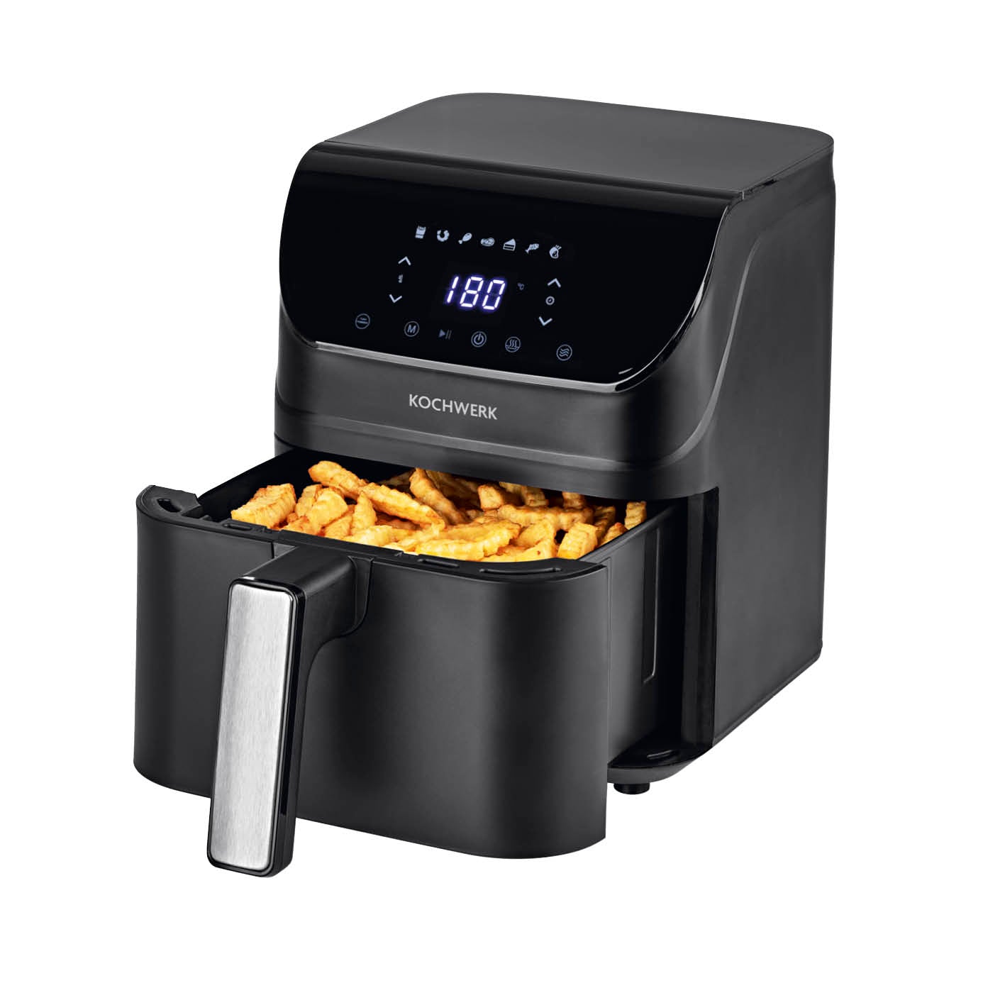 Heißluft-Fritteuse Digital mit Shake-Reminder 4l - 7 Programme