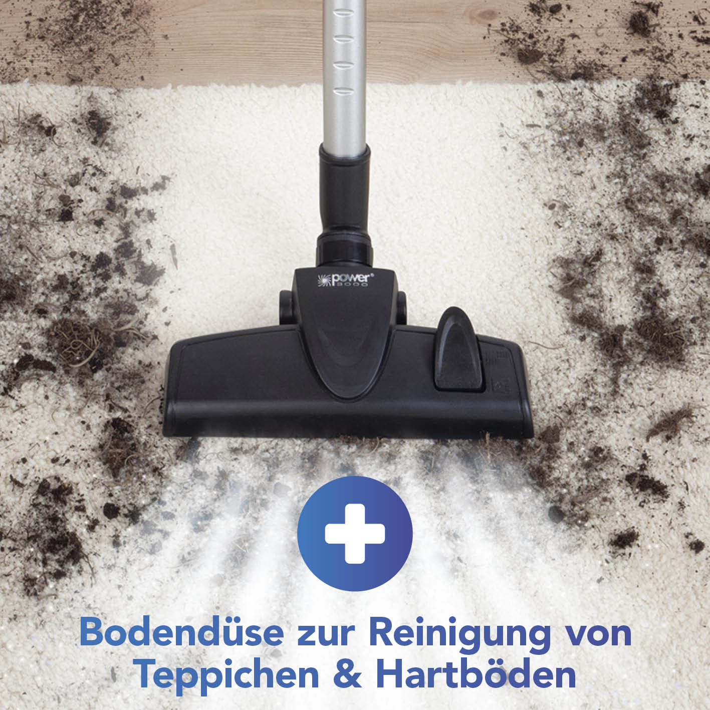 Akku-Hand- & Bodenstaubsauger - anthrazit/blau