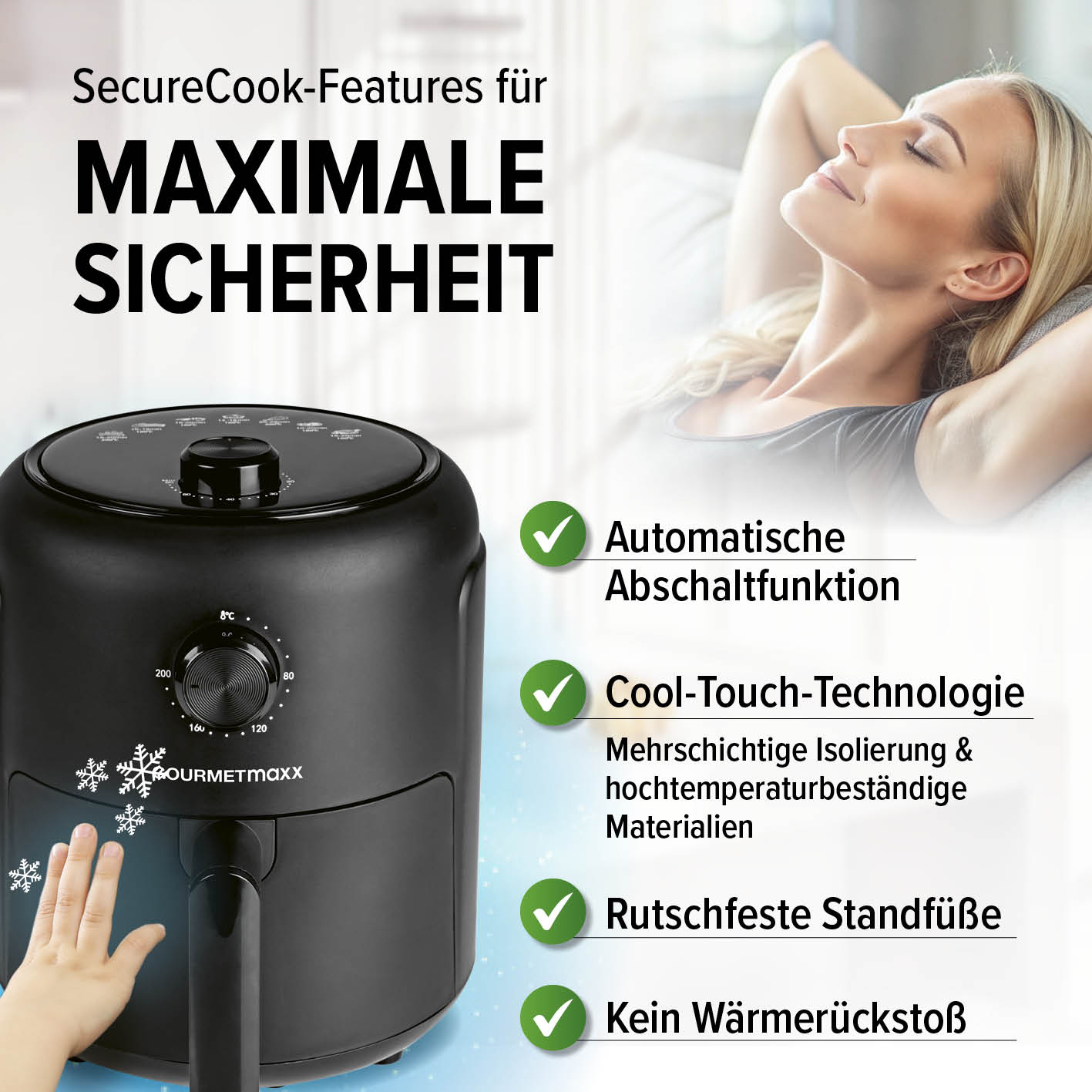 Heißluftfritteuse - 2,3 l