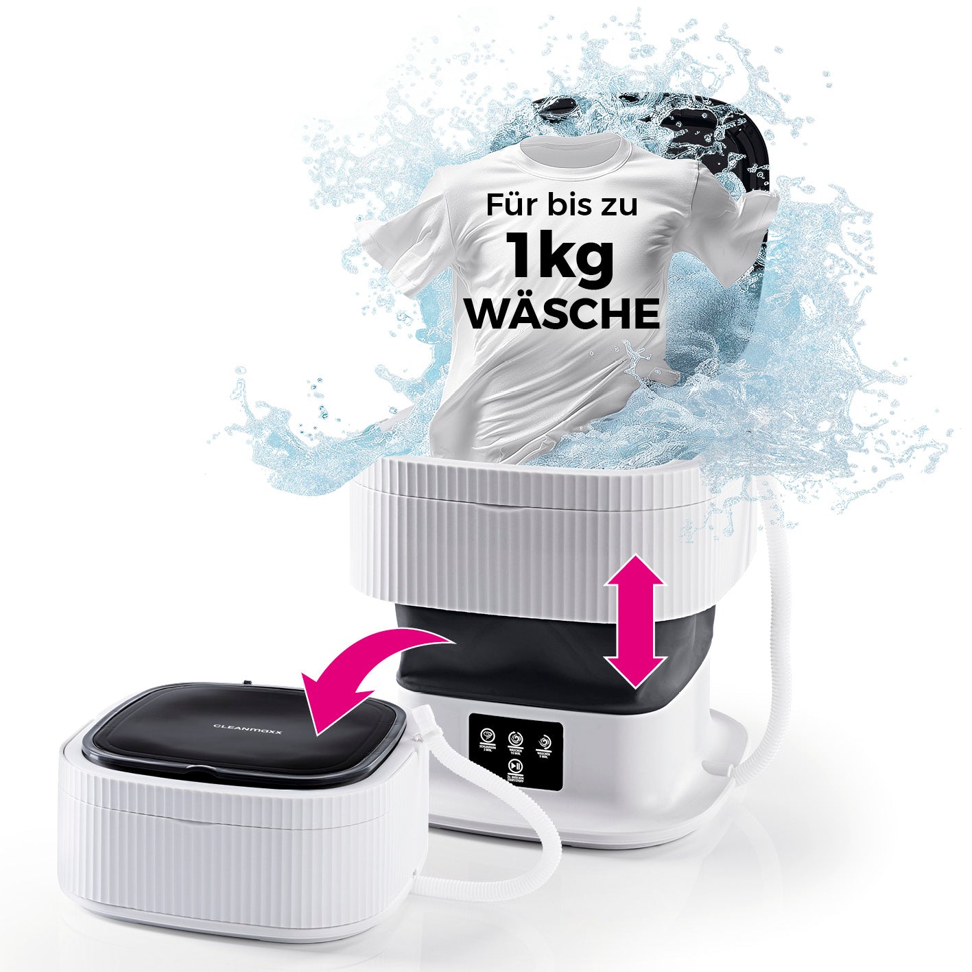 Faltbare Mini-Waschmaschine
