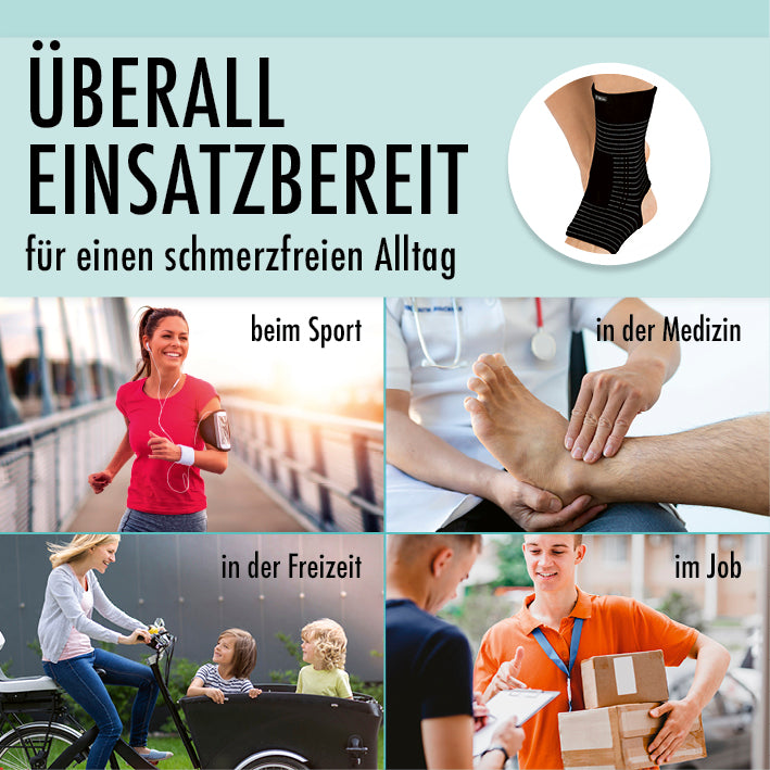 Knöchel-Bandage mit Kupferfasern & Carbon