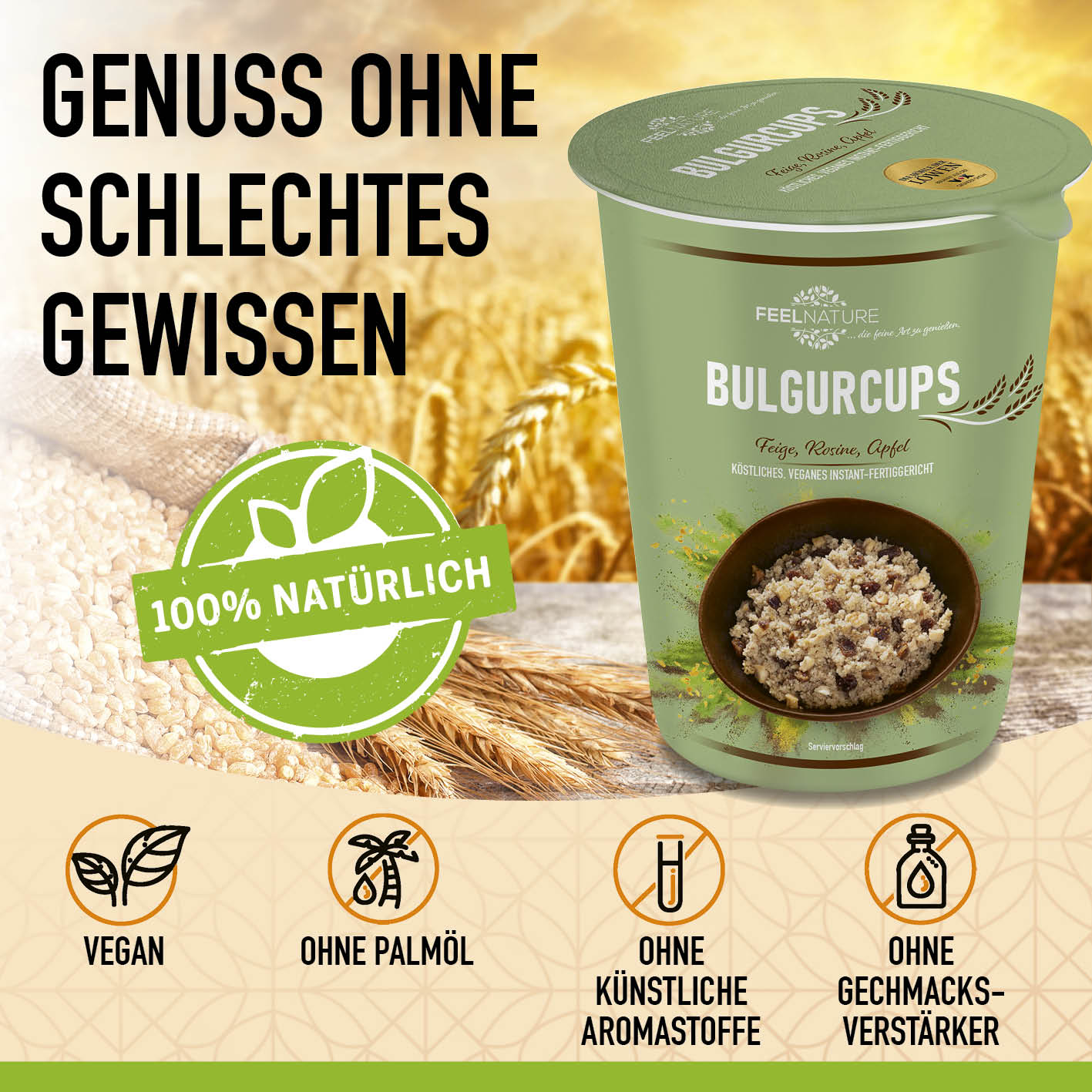 Bulgurcups - 6er Try-Me-Set mit Kisir, Vegetables & Subtropical