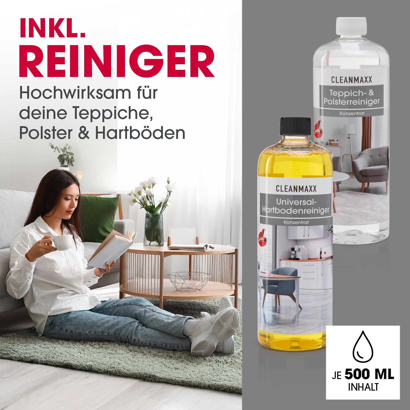 AquaStream Plus DUO Teppich- und Hartbodenreiniger