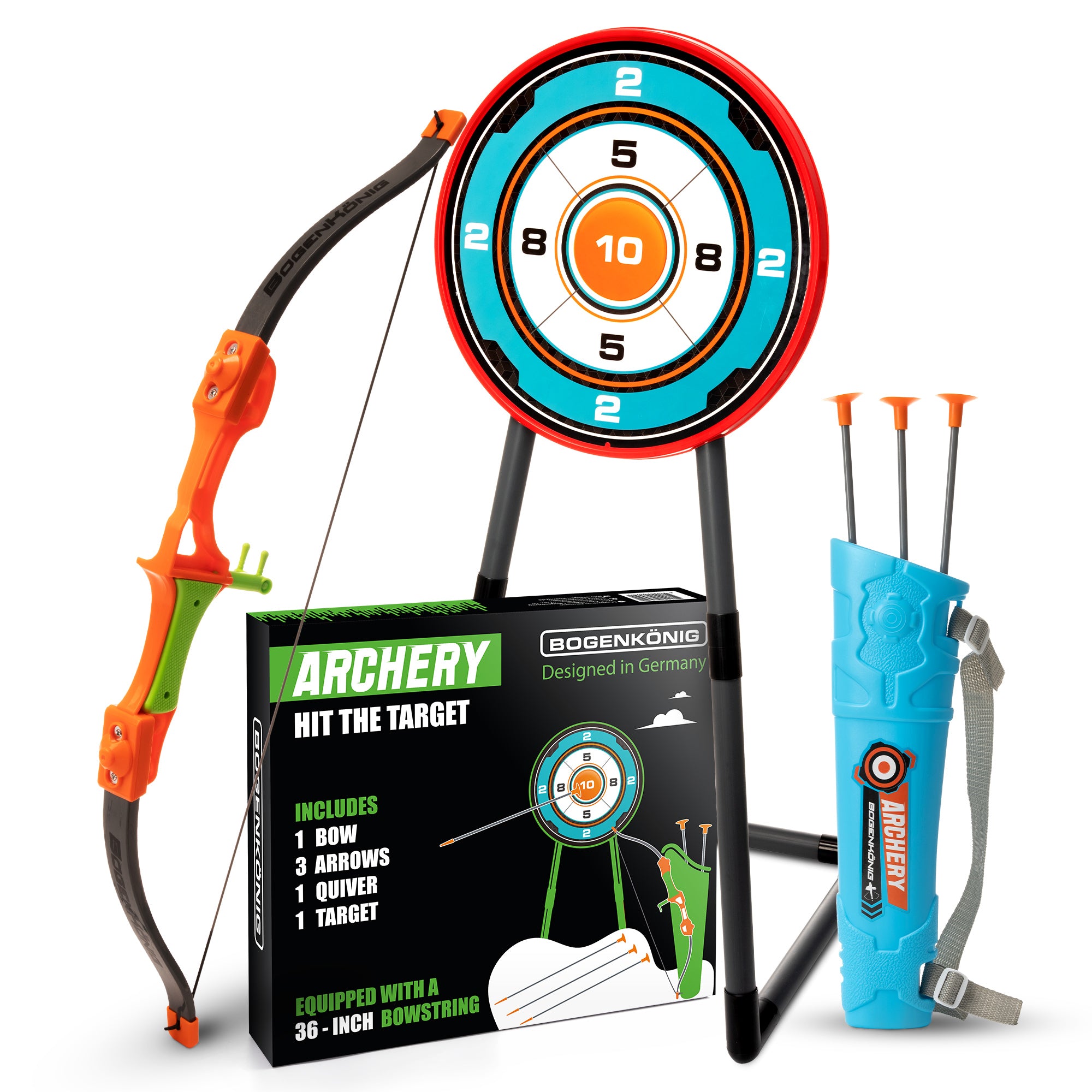 Pfeil und Bogen Kinder Spielzeug Set - ab 6 Jahre