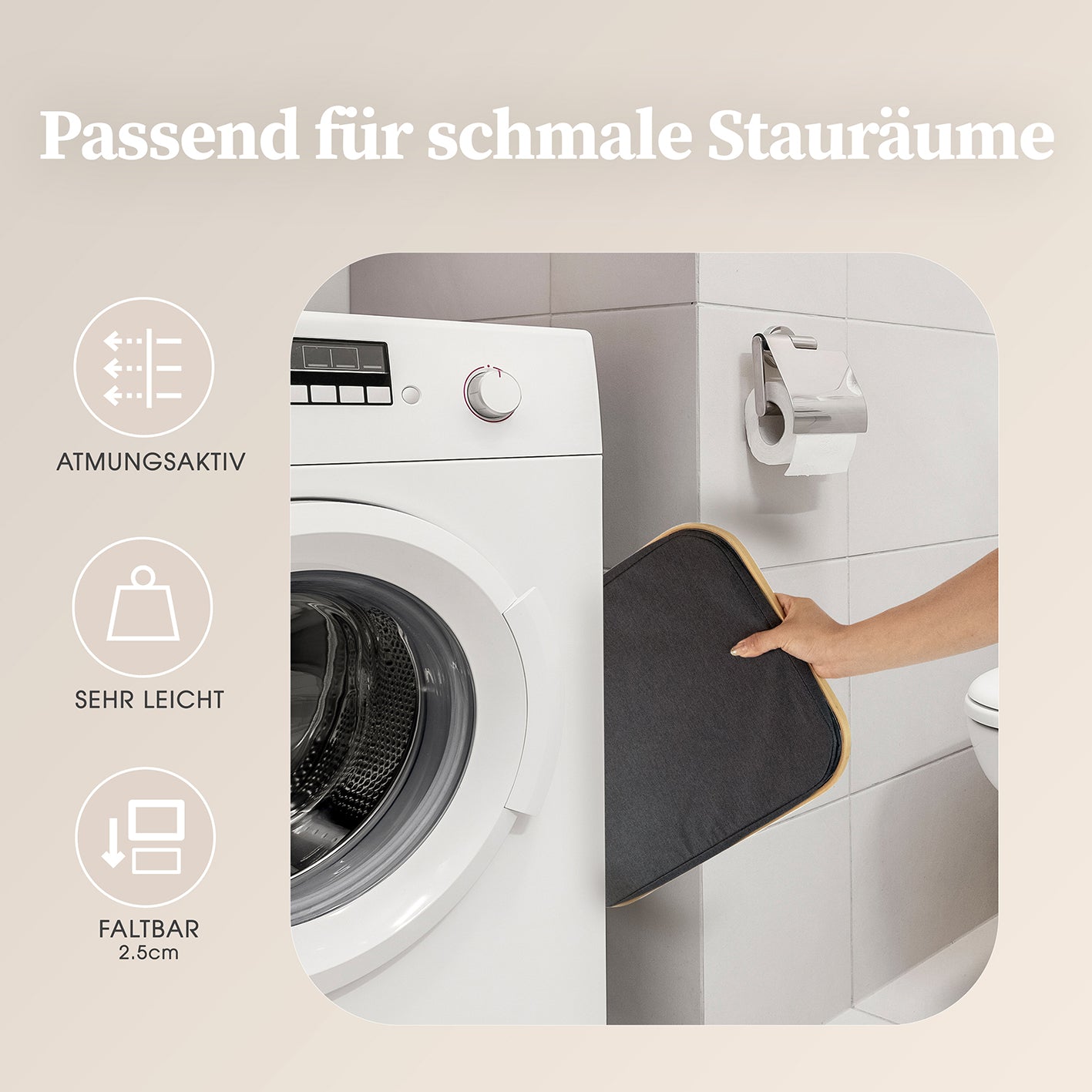 Aufbewahrungskorb "Adrian" 40 l - Dunkelgrau