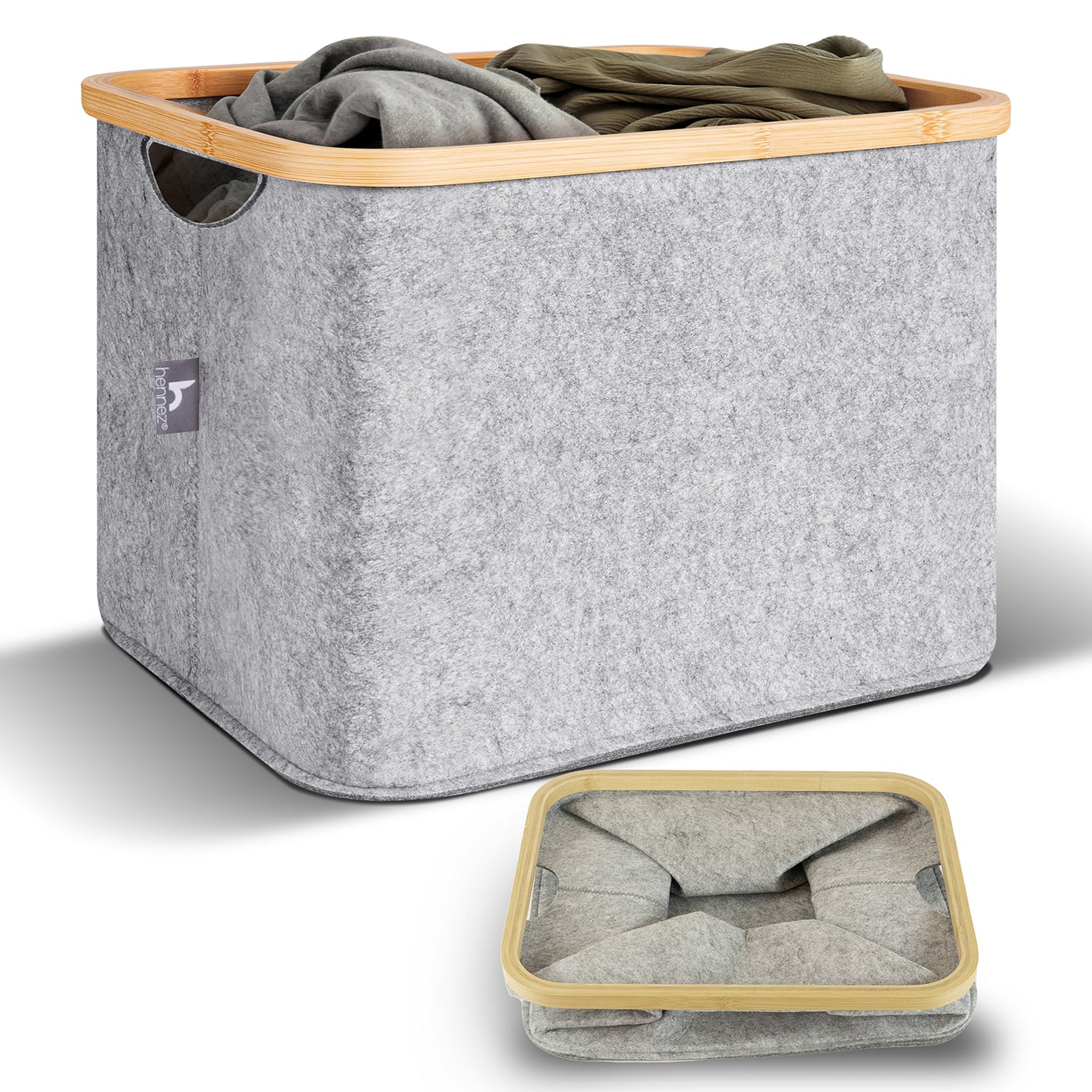 Aufbewahrungskorb "Laura" 40 l - Hellgrau
