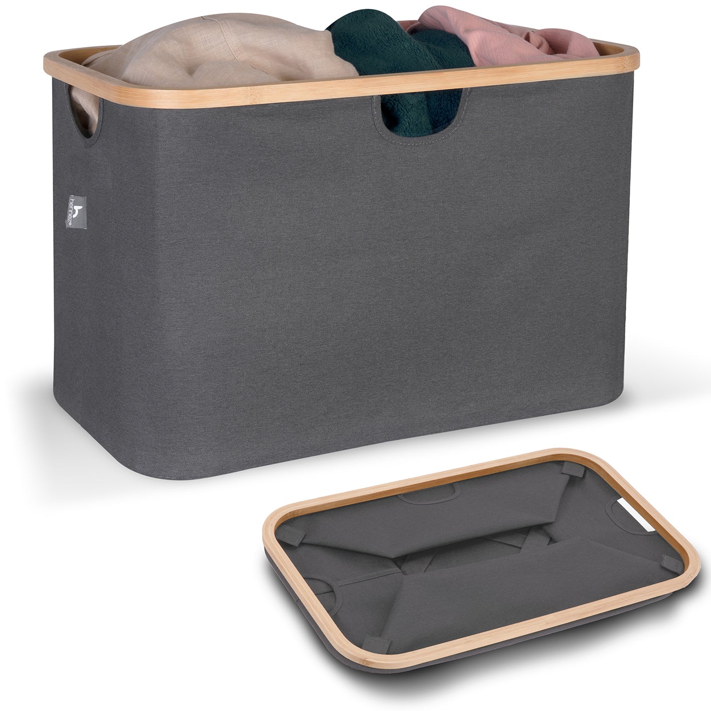 Aufbewahrungskorb "Adrian" 60 l - Grau