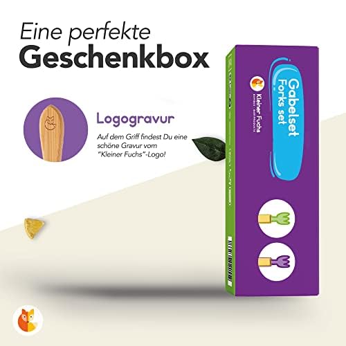 Kindergabelset - 2-tlg. - Grün & Lila
