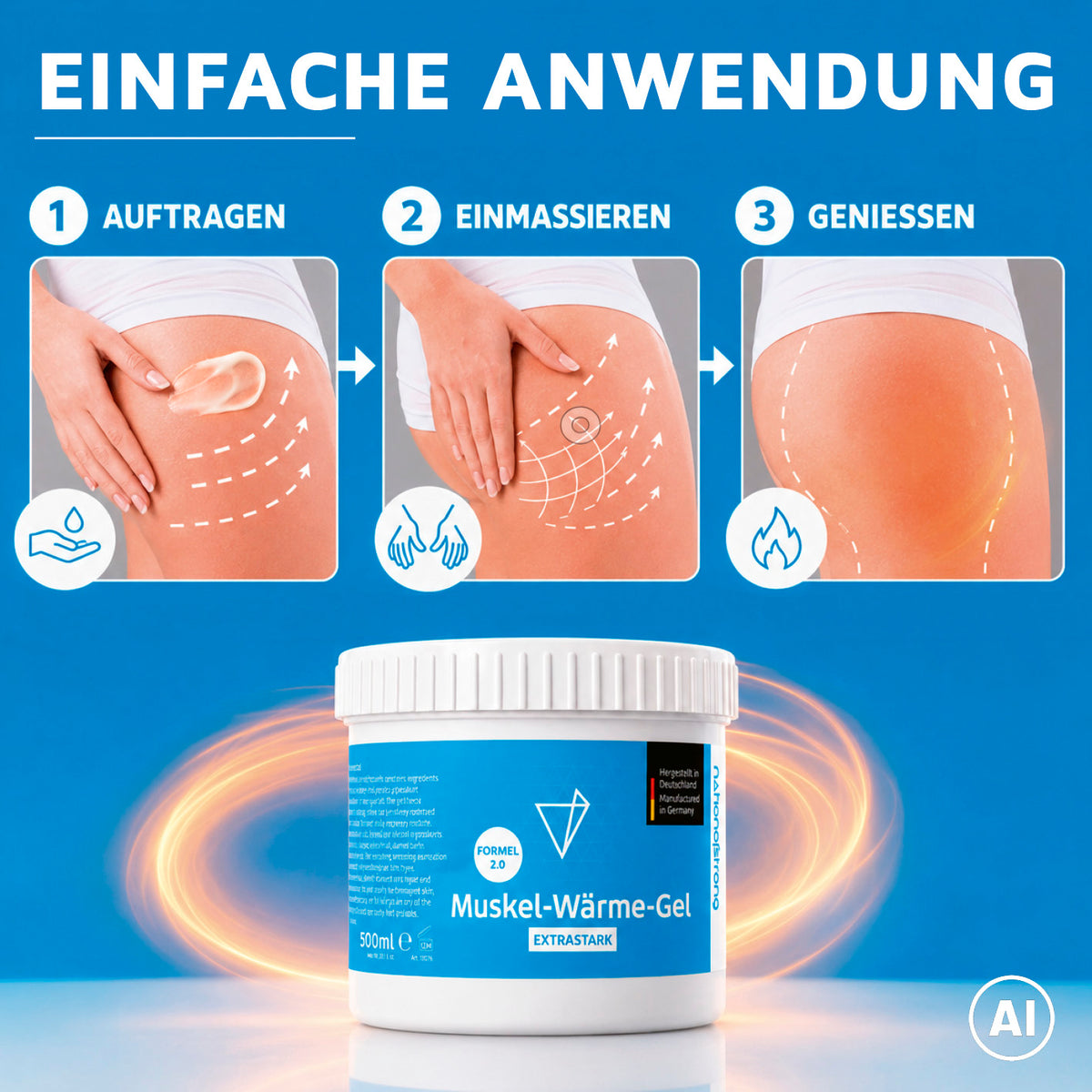Muskel-Wärme-Gel - 500 ml