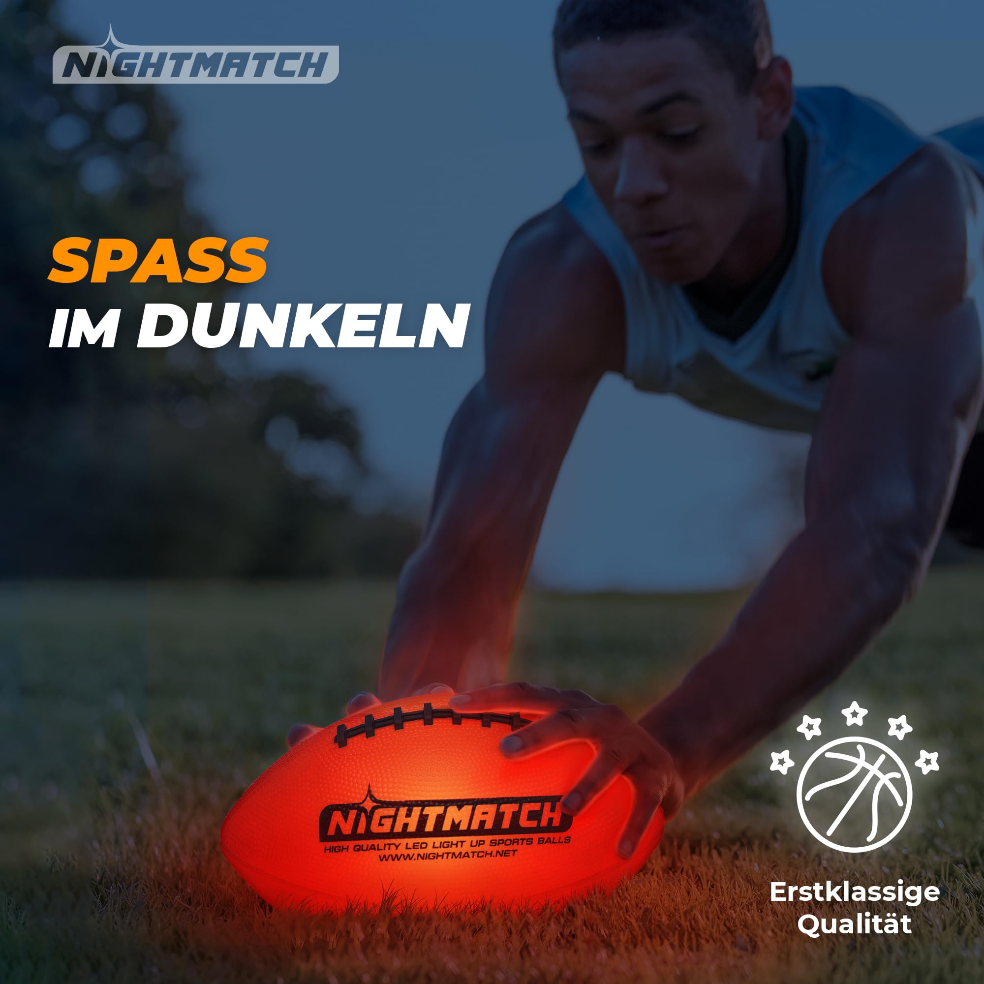 Leuchtfootball - Komplettset - Gr.6 - Orange