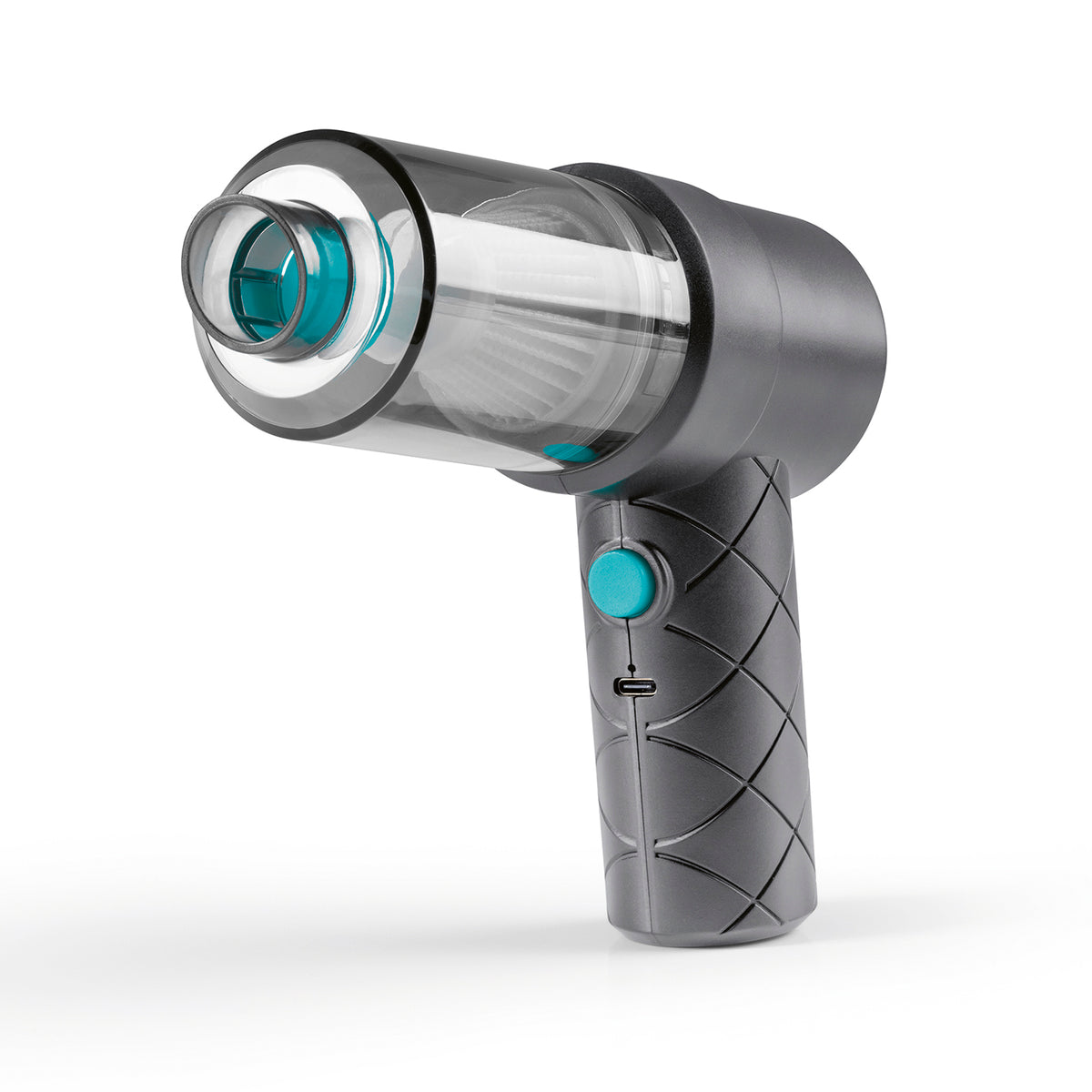 2-in-1-Akkusauger - Grau/Blau