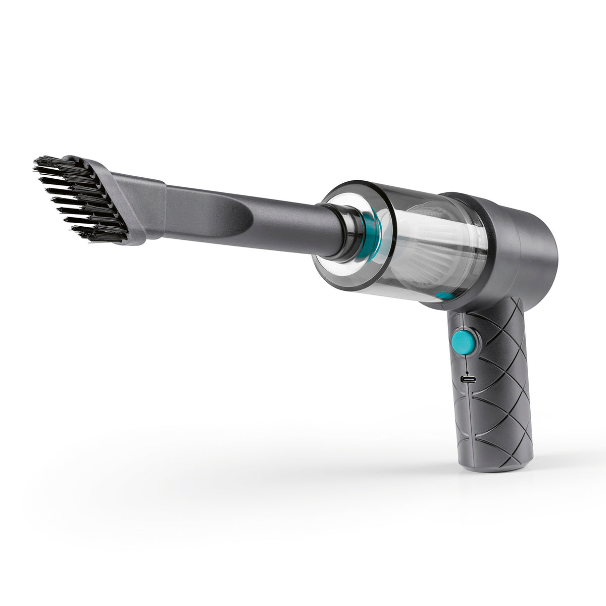 2-in-1-Akkusauger - Grau/Blau