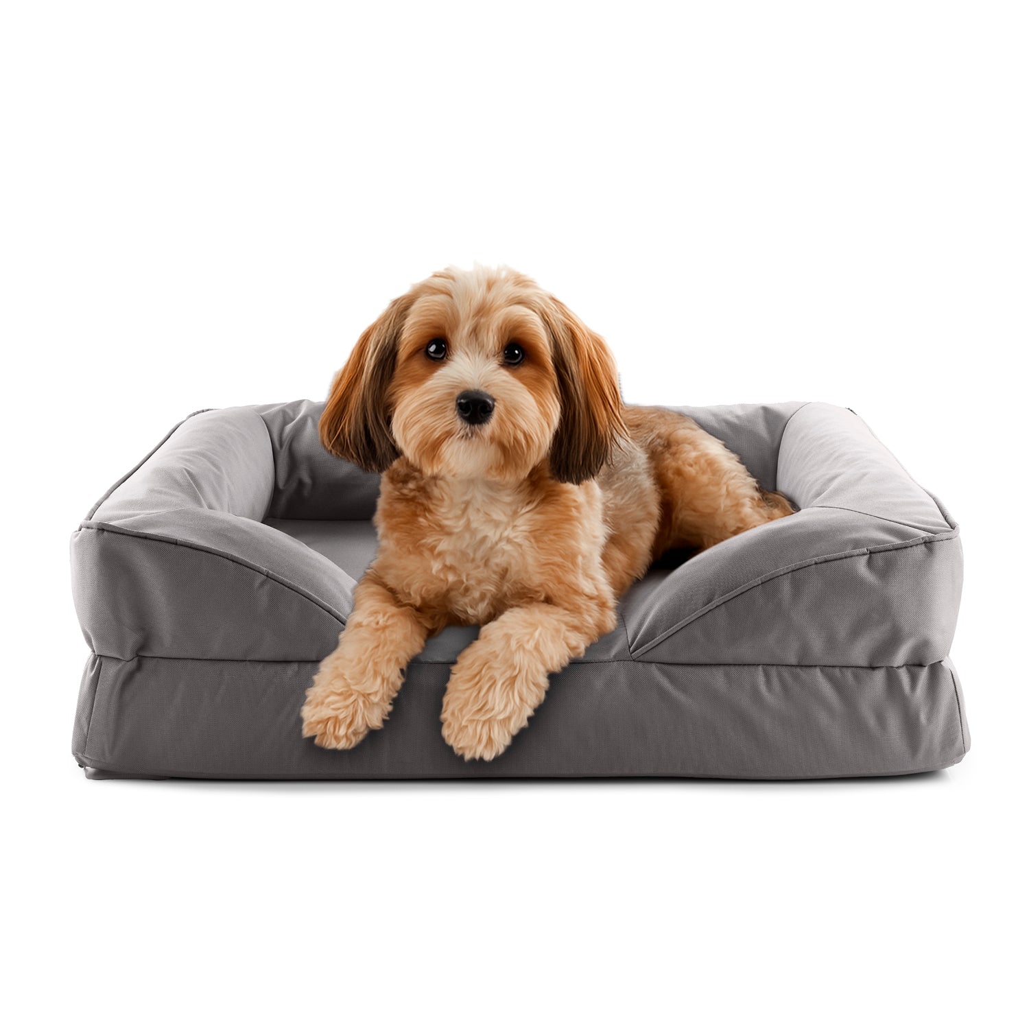 Komfort-Hundebett aus der LUMALAND Outdoor-Kollektion - Gr. S - 70 x 60 cm - Grau
