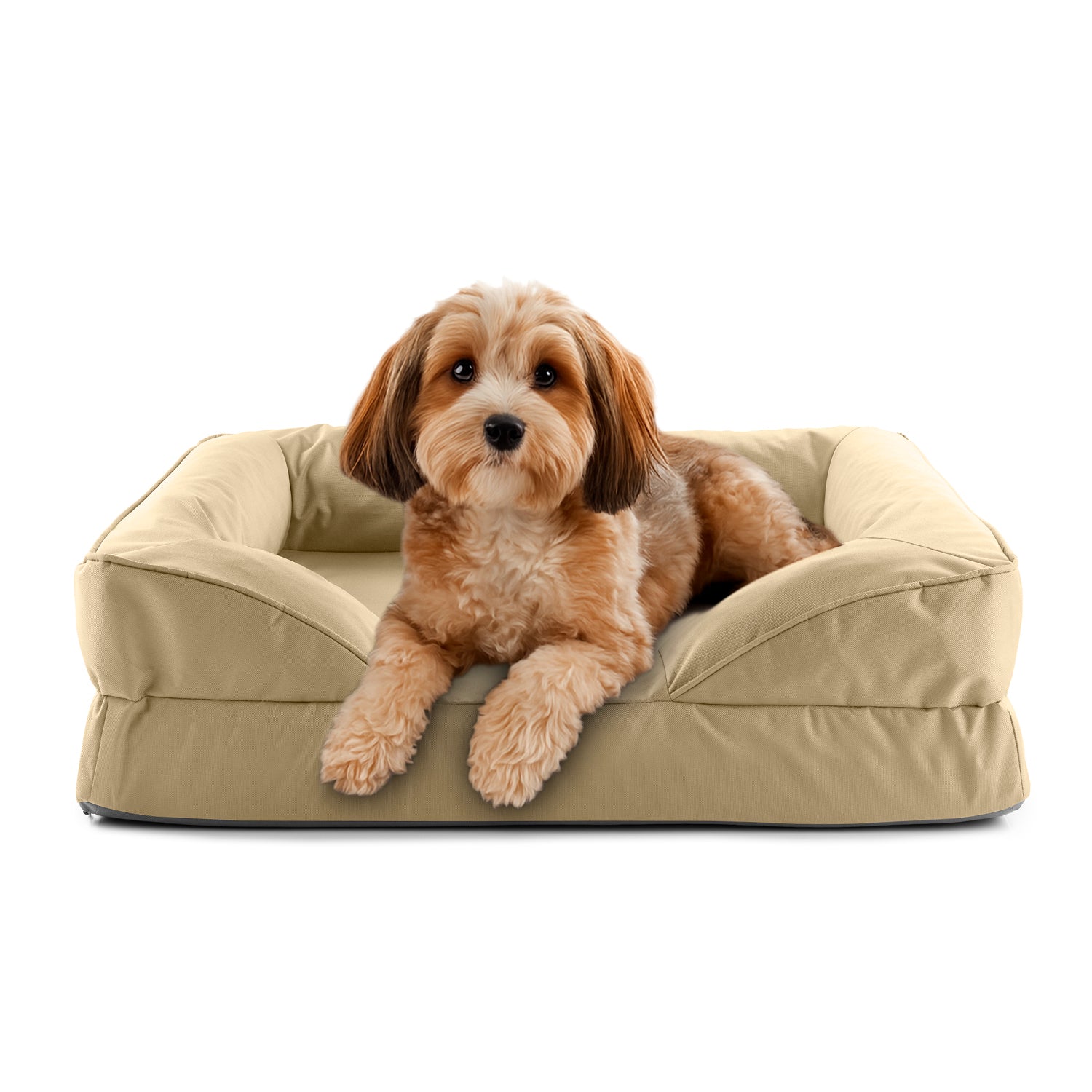 Komfort-Hundebett aus der LUMALAND Outdoor-Kollektion - Gr. S - 70 x 60 cm - Beige