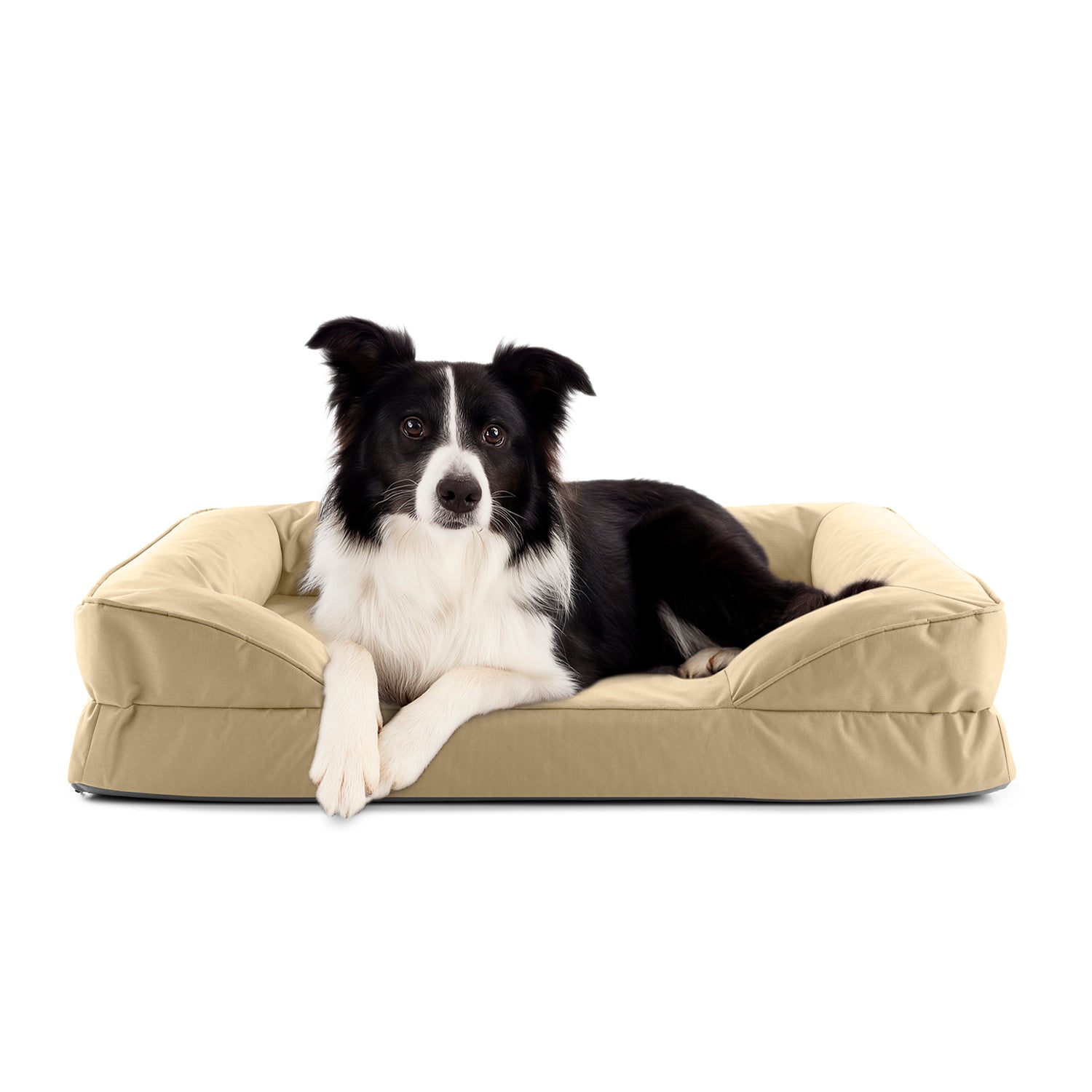 Komfort-Hundebett aus der LUMALAND Outdoor-Kollektion - Gr. M - 90 x 65 cm - Beige