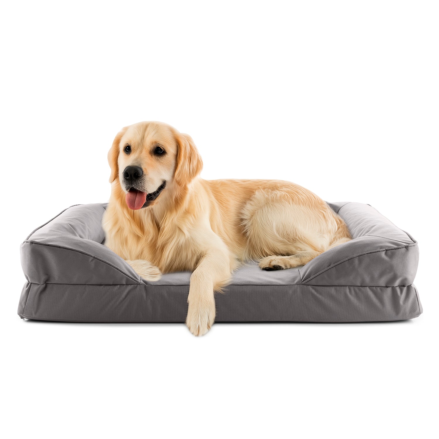 Komfort-Hundebett aus der LUMALAND Outdoor-Kollektion - Gr. L - 110 x 75 cm - Grau