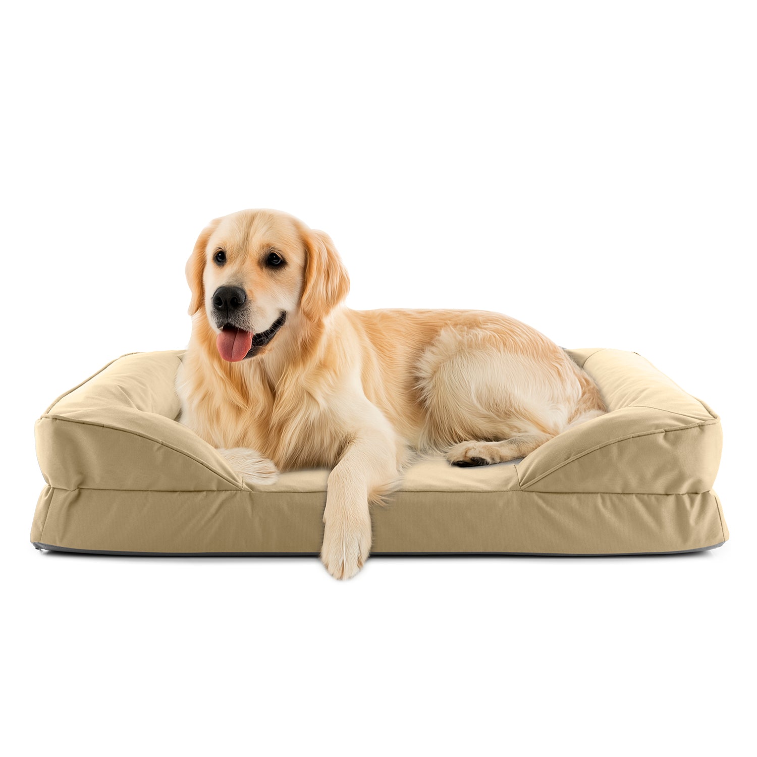 Komfort-Hundebett aus der LUMALAND Outdoor-Kollektion - Gr. L - 110 x 75 cm - Beige