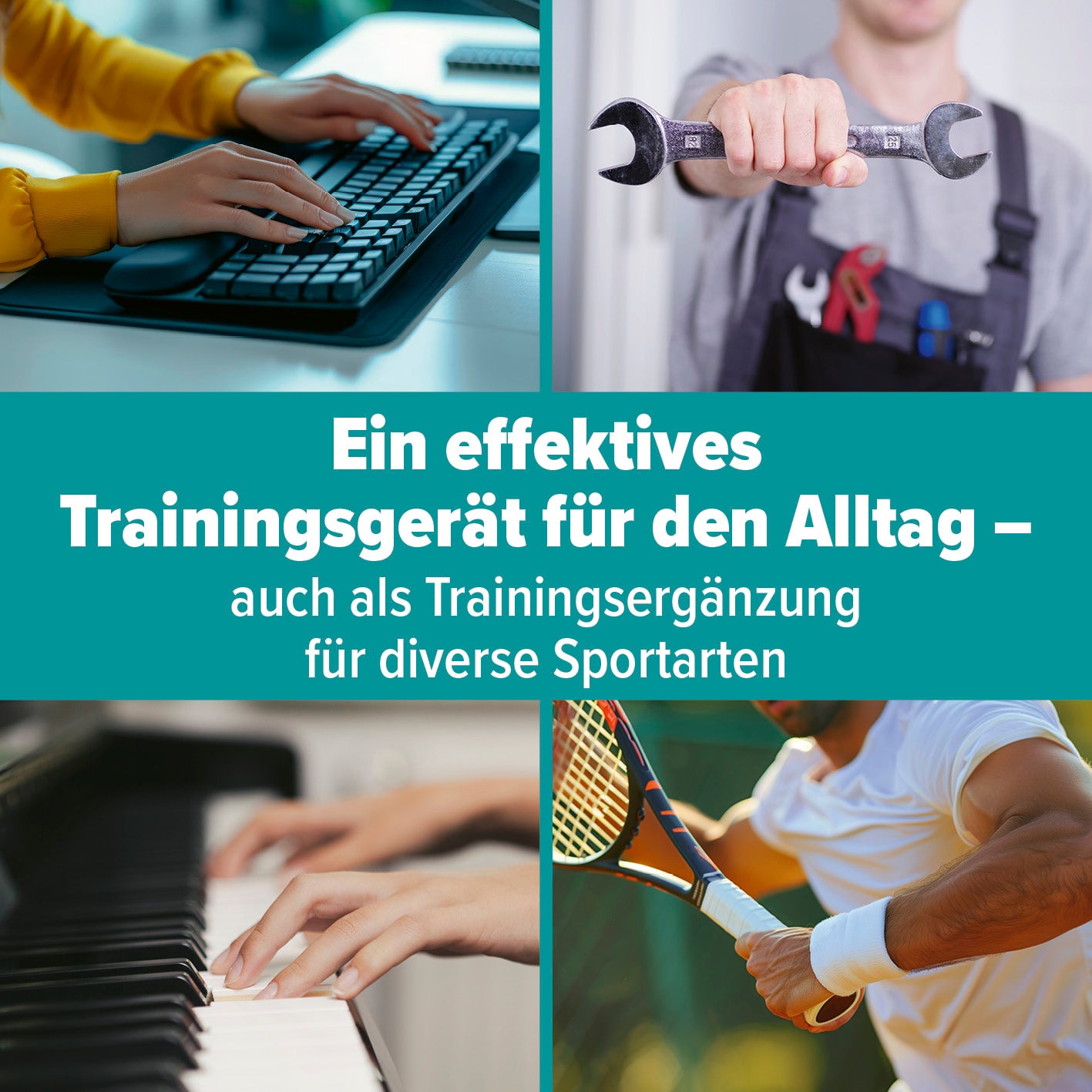 Spinball Trainingsgerät zur Steigerung von Griffkraft, Koordination und Unterarmmuskulatur im Alltag und im Sport.