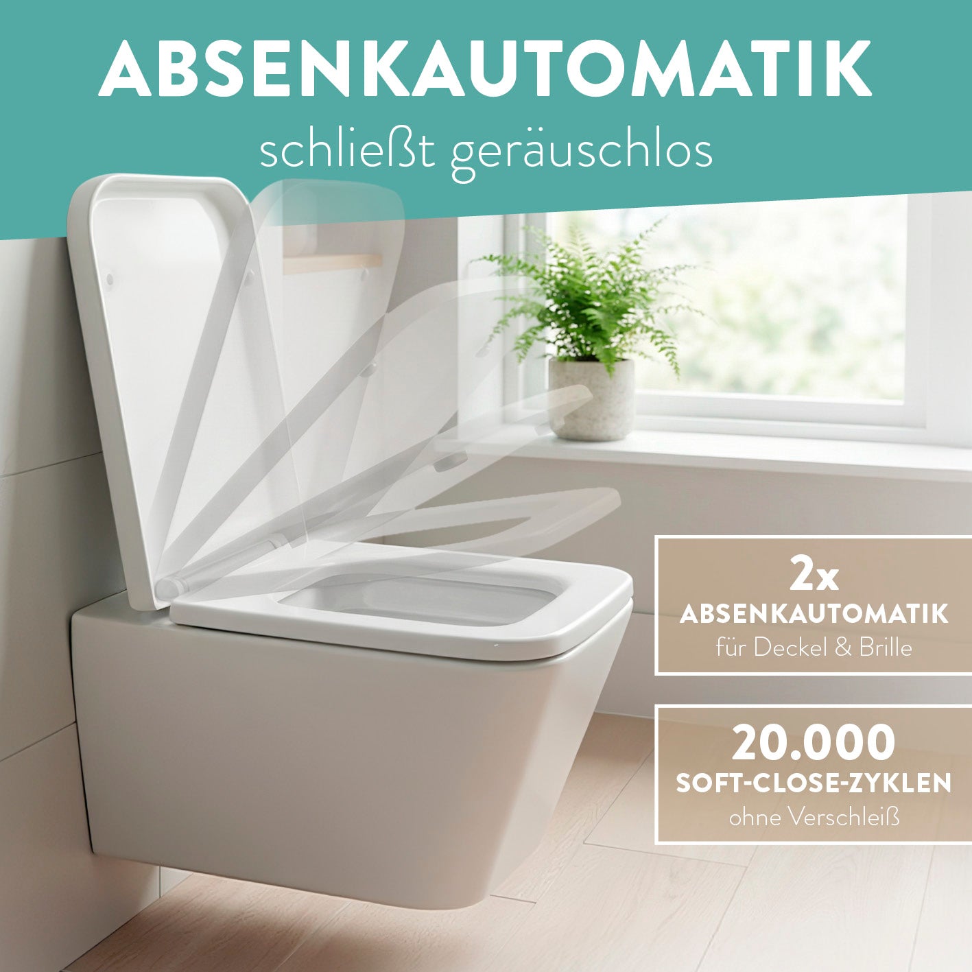 WC-Sitz - E-Form - Weiß