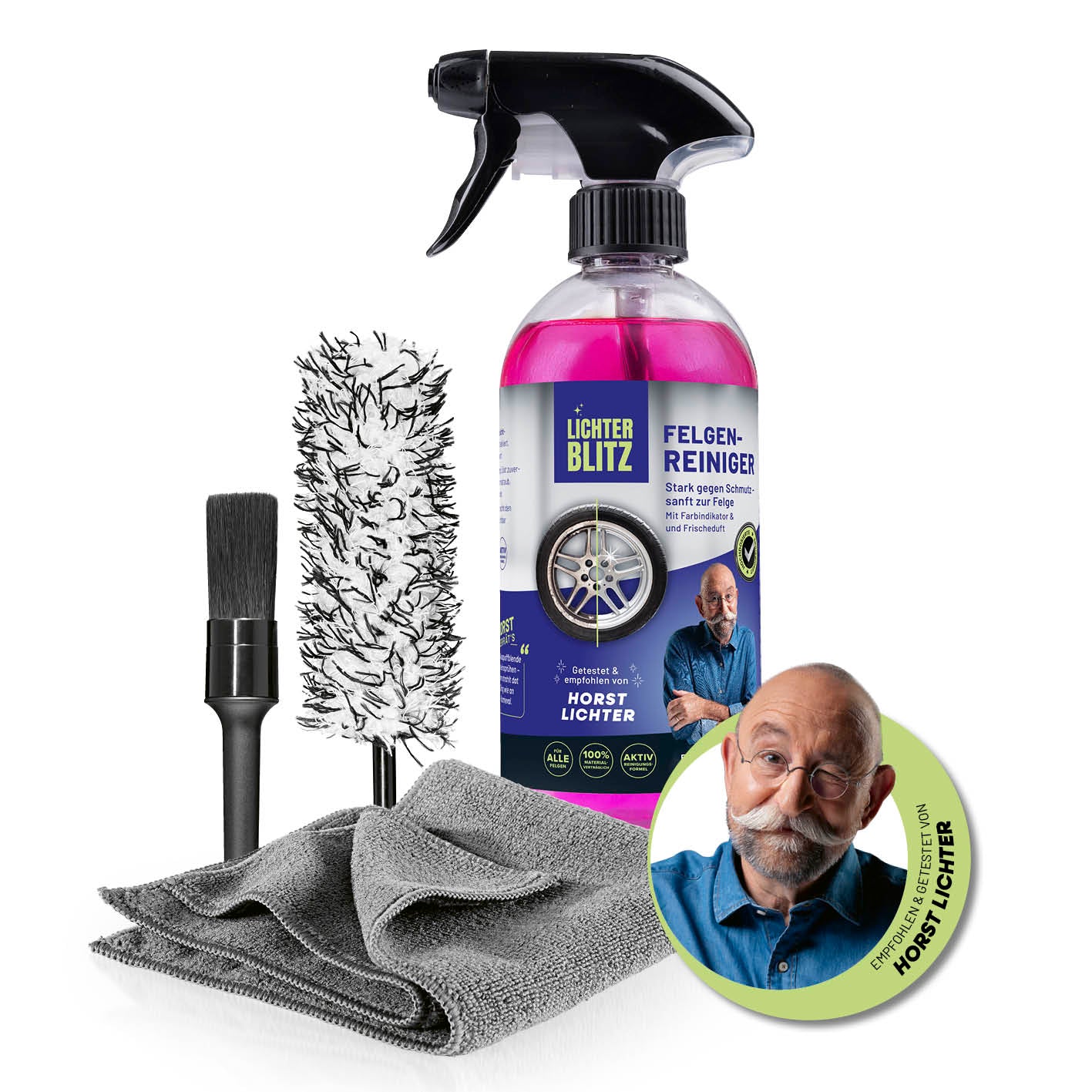 Reinigungsset Felgen – 4-tlg.