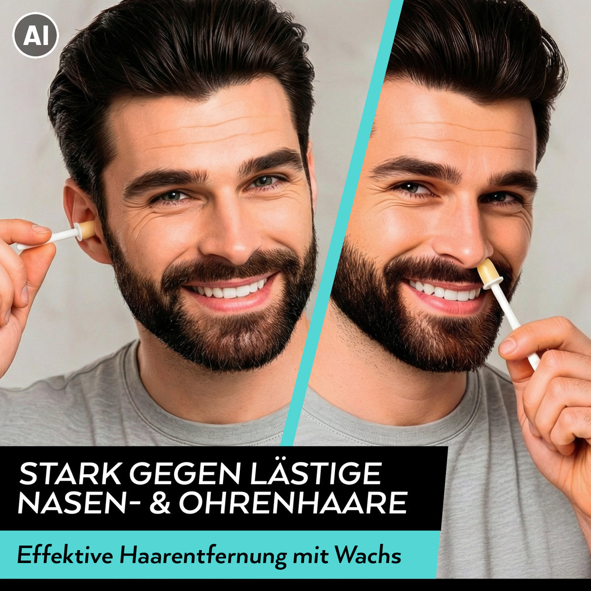 Wachs-Sticks zur Entfernung von Nasen- & Ohrenhaaren - 12er-Set