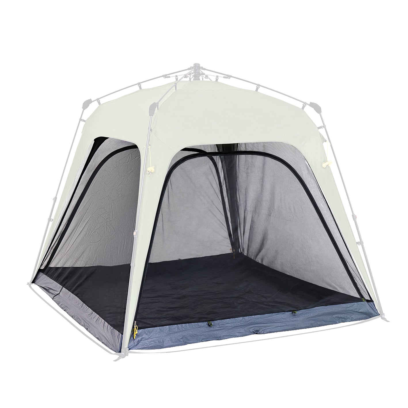 Moskitonetz Einbausatz für Pavillon - 240 x 240 x 175 cm - schwarz