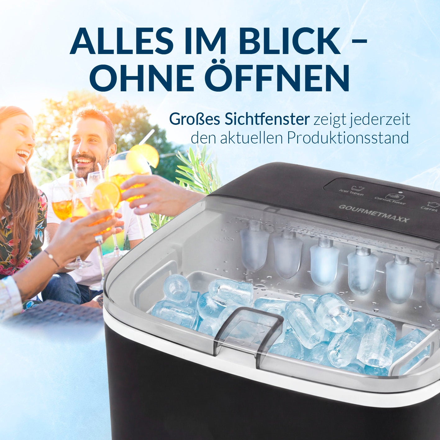 Eiswürfelmaschine - 1-l-Wassertank