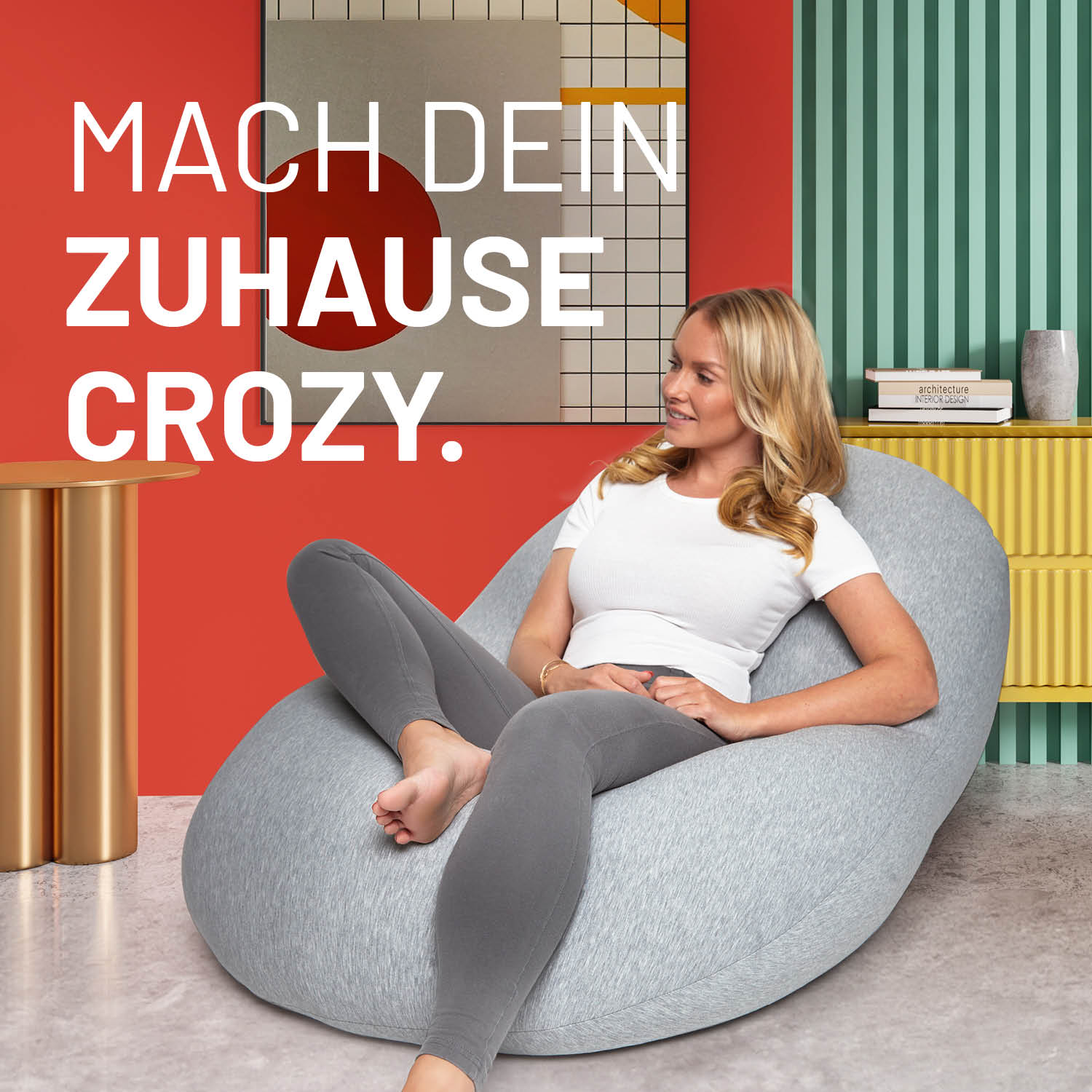 Flexi Comfort Sitzsack (380 L) - indoor - Hellgrau