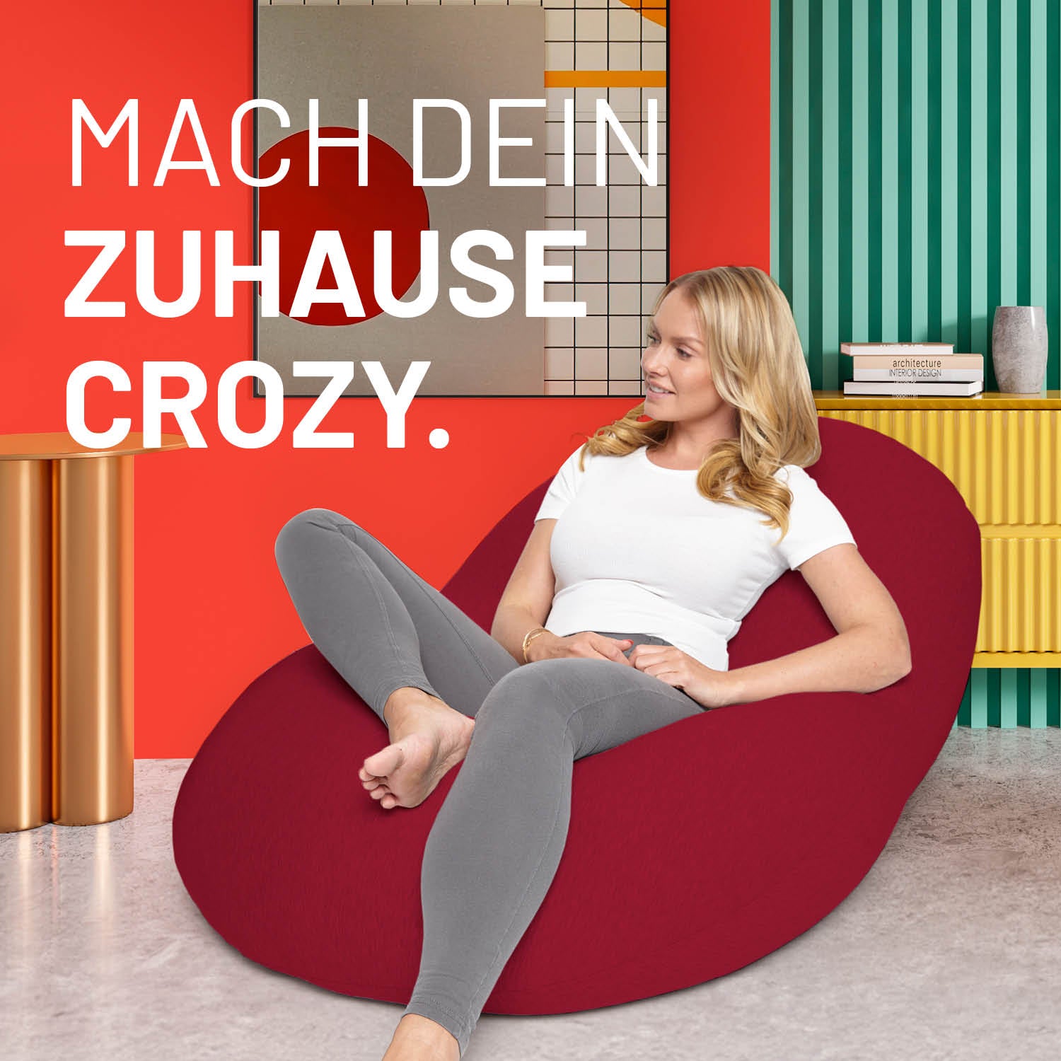 Flexi Comfort Sitzsack (380 L) - indoor - Rot