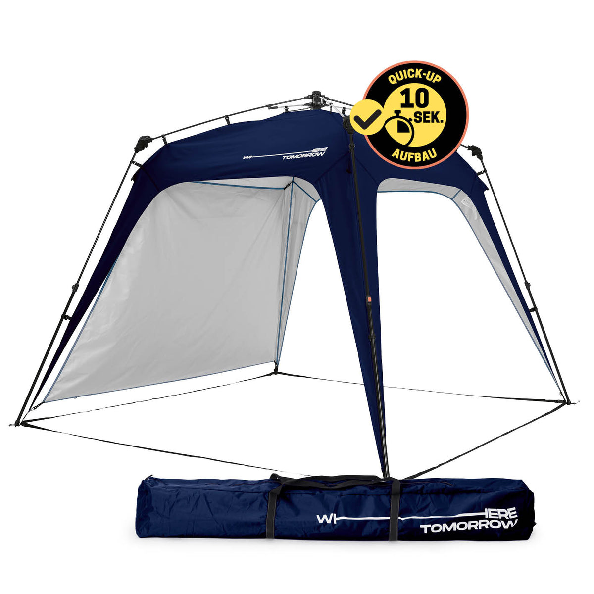 Wetterfester und extra leichter Pop up Pavillon für Garten und Camping