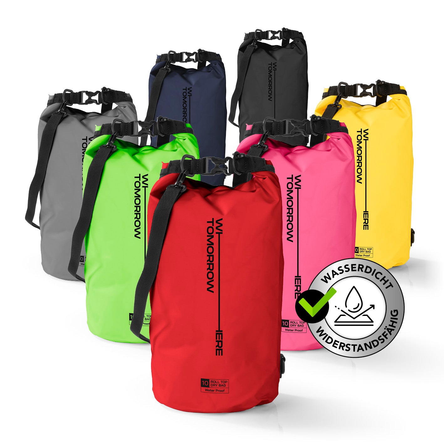 Dry Bag 10L - Style 02 - Rot