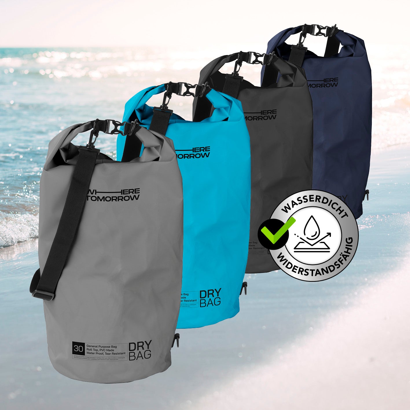 Dry Bag 30L - Style 01 - Grau