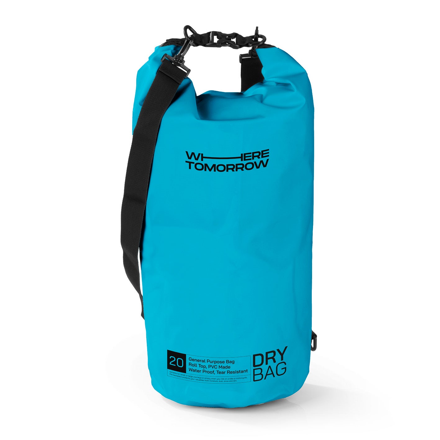 Where Tomorrow Dry Bag 20L - Style 01 - Himmelblau