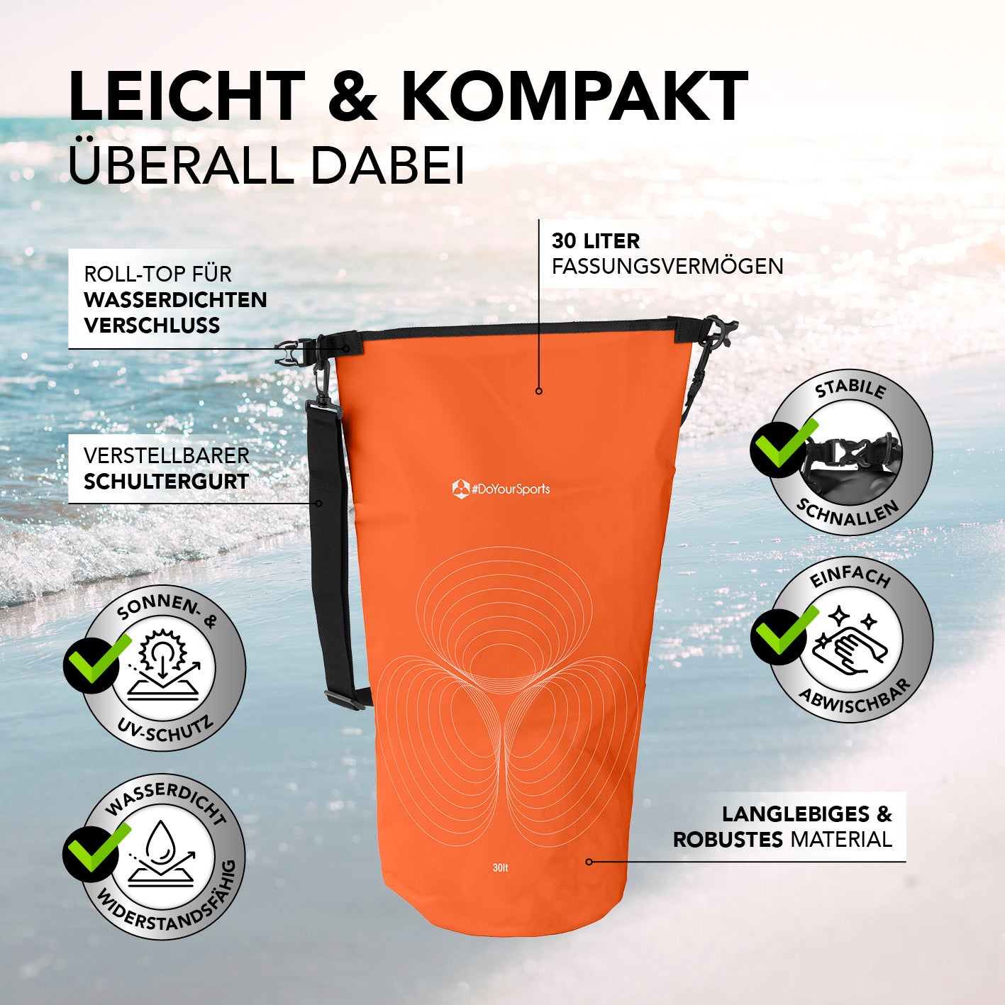 Dry Bag 30L - Orange