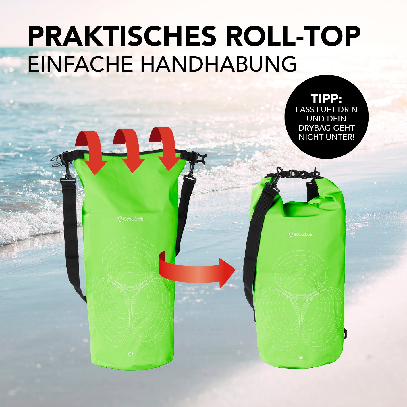 Dry Bag 20L - Grün