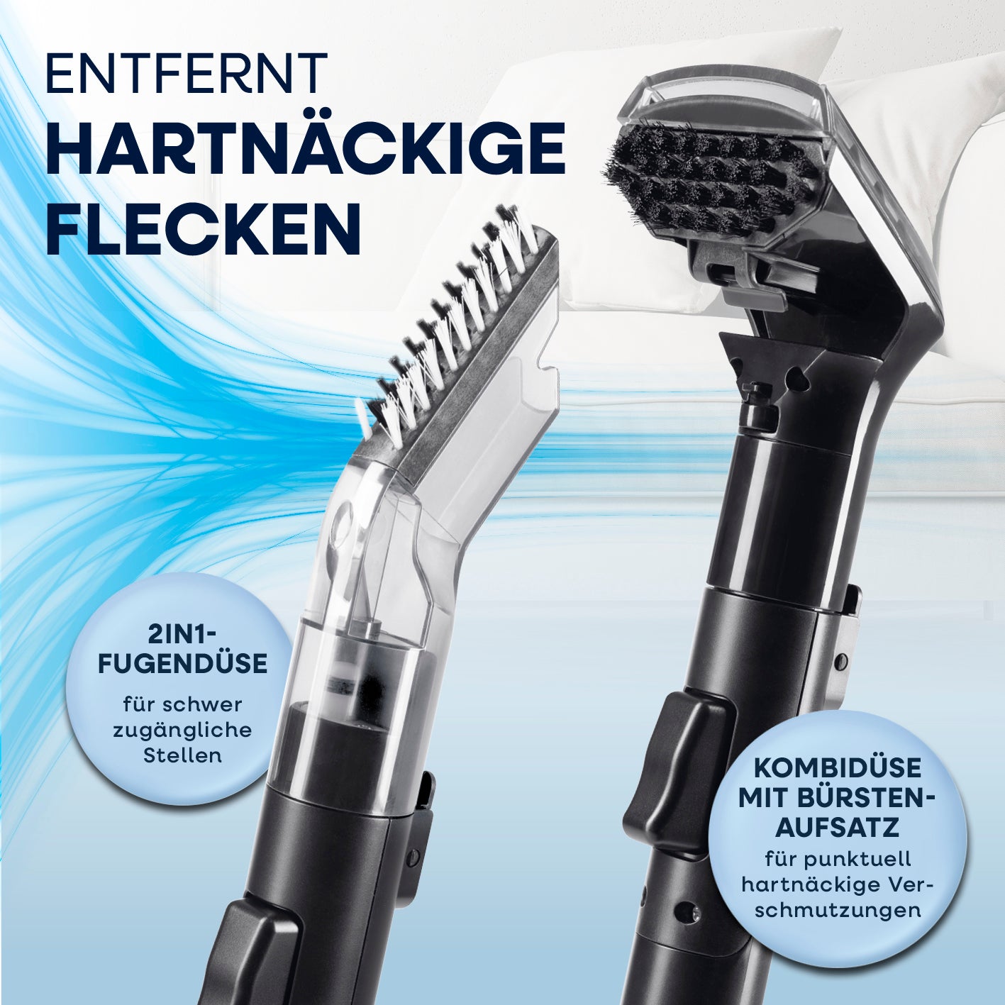 Akku-Polster- & Teppichreiniger Pro - 22 V - Schwarz